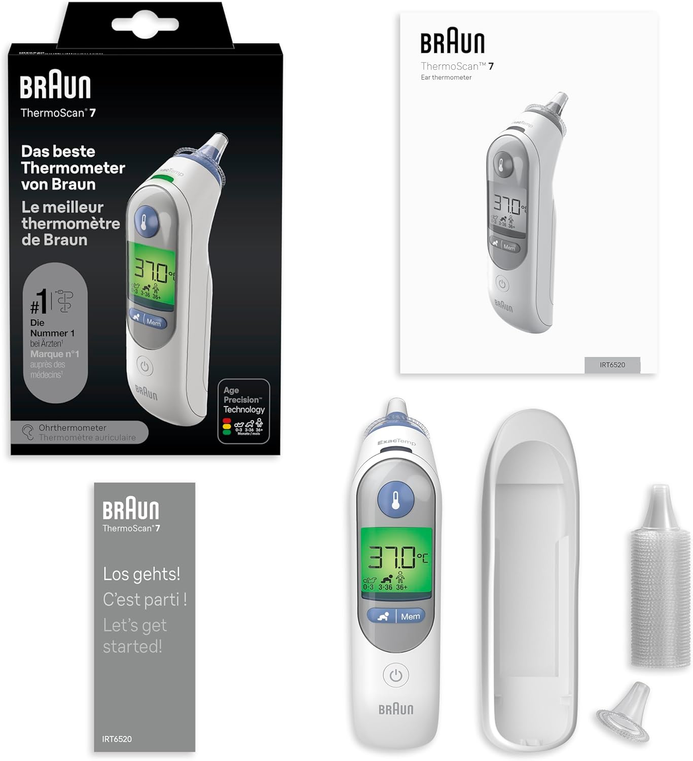 Braun ThermoScan 7 Ohrthermometer, Digital