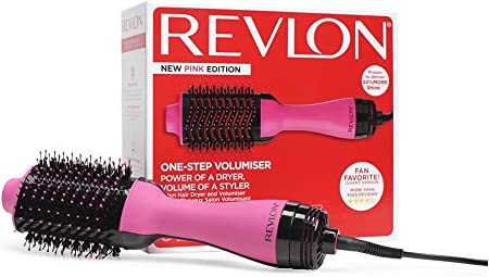 Revlon Salon One-Step Haartrockner und Volumiser – Neue Pink Edition (One-Step, IONEN- und KERAMIKTECHNOLOGIE, mittlere bis lange Haare) RVDR5222PE (Gebraucht-Wie Neu)