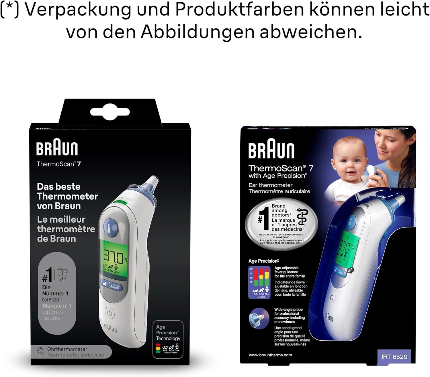 Braun ThermoScan 7 Ohrthermometer, Digital