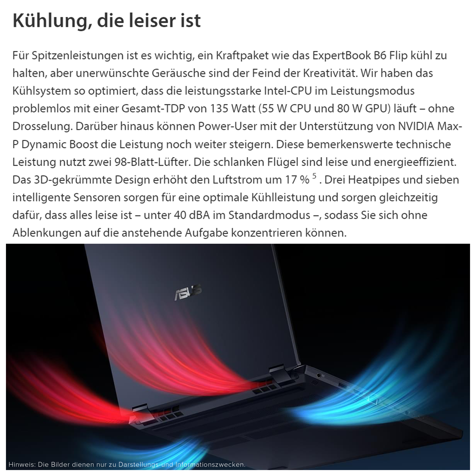 ASUS ExpertBook B6 Flip Laptop, 16" WQXGA Touch, i7-12850HX, RTXA2000, QWERTZ, W11Pro