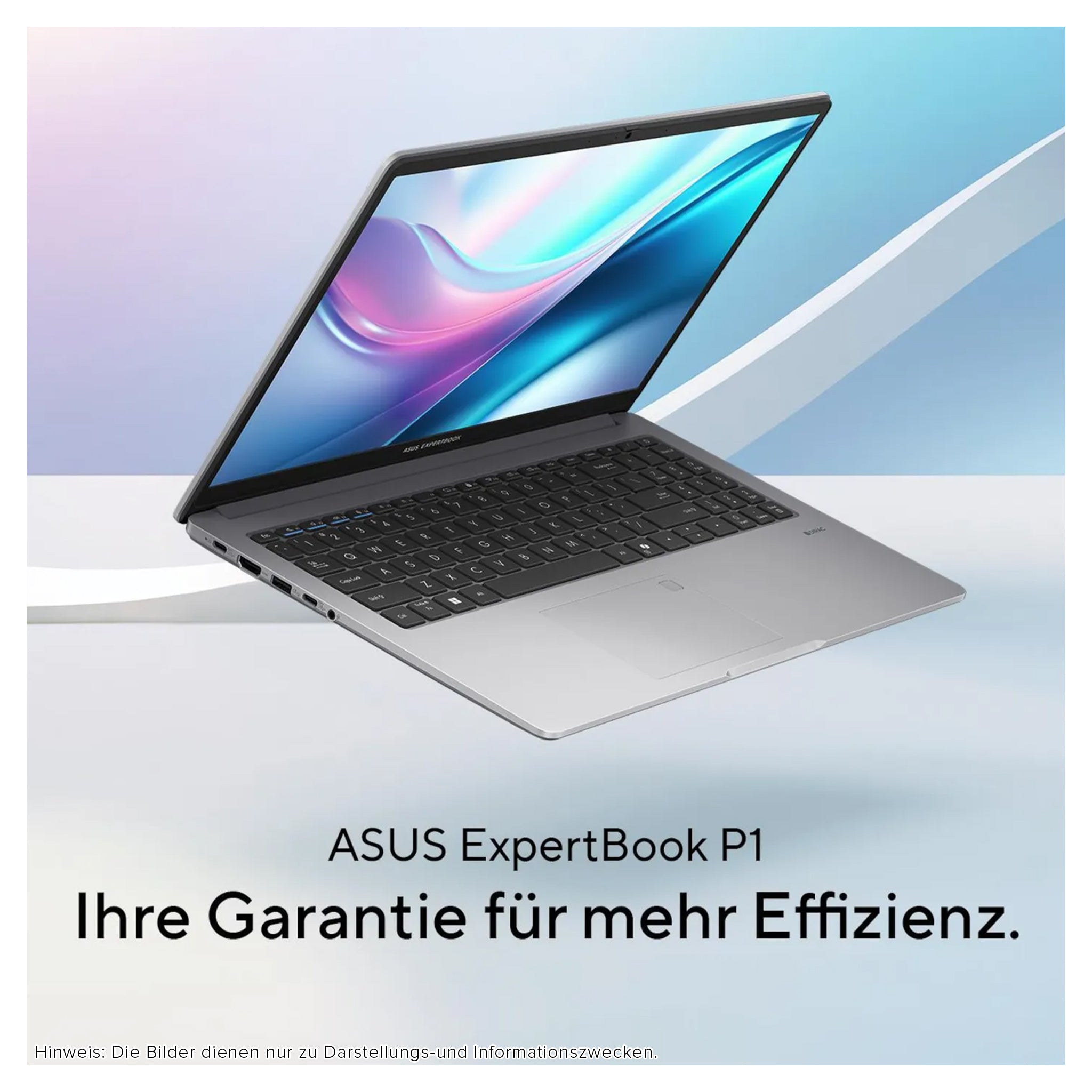 ASUS ExpertBook P1 Business Laptop,  Core i5-13420H, 15.6" FHD (1920x1080), QWERTZ Numerische Tastatur, Windows 11 Pro,