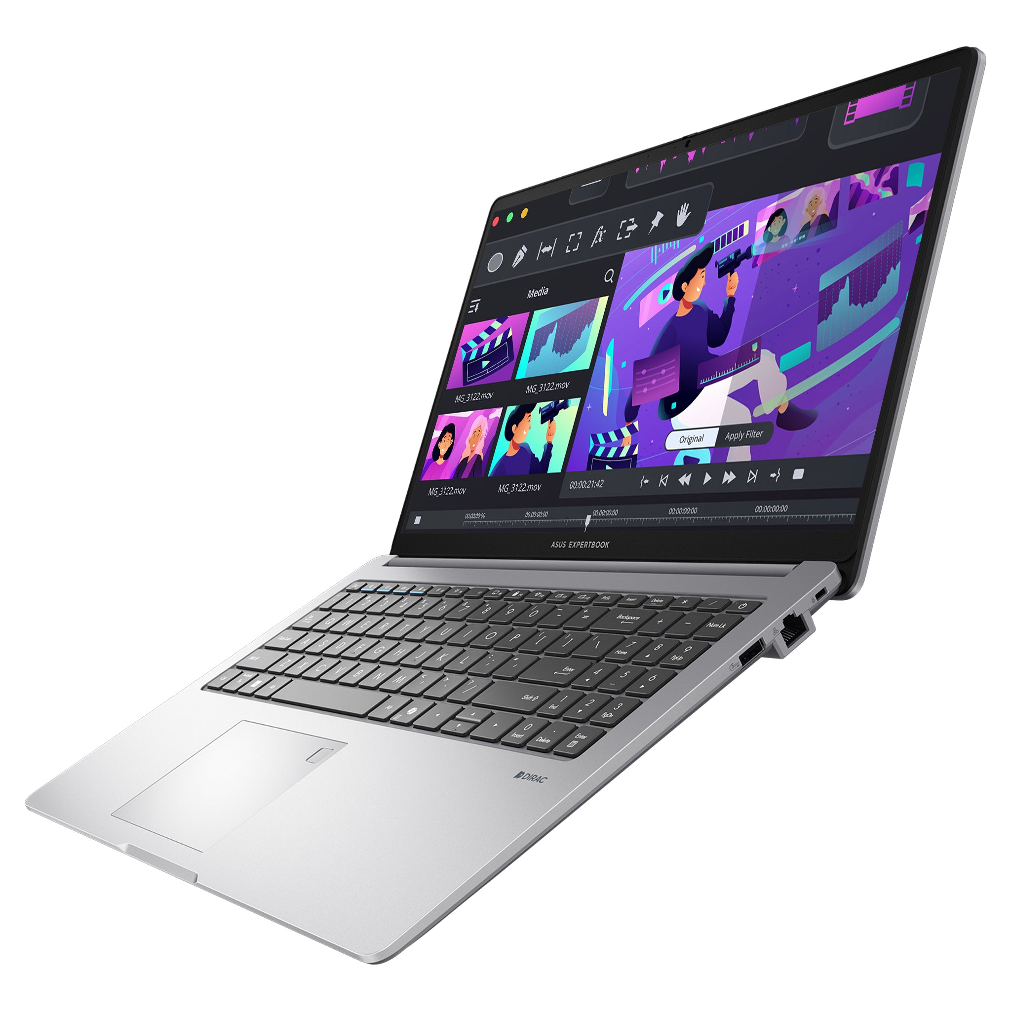 ASUS ExpertBook P1 Business Laptop,  Core i5-13420H, 15.6" FHD (1920x1080), QWERTZ Numerische Tastatur, Windows 11 Pro,