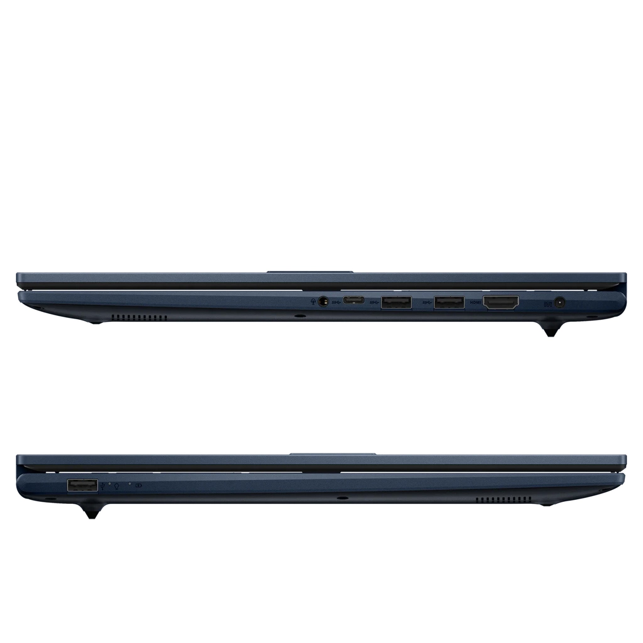 Asus Vivobook 17 Business Laptop, Intel Core 5 120U, 17.3" FHD (1920x1080) Display, Intel Graphics, QWERTZ Tastatur, W11 Home, Blau