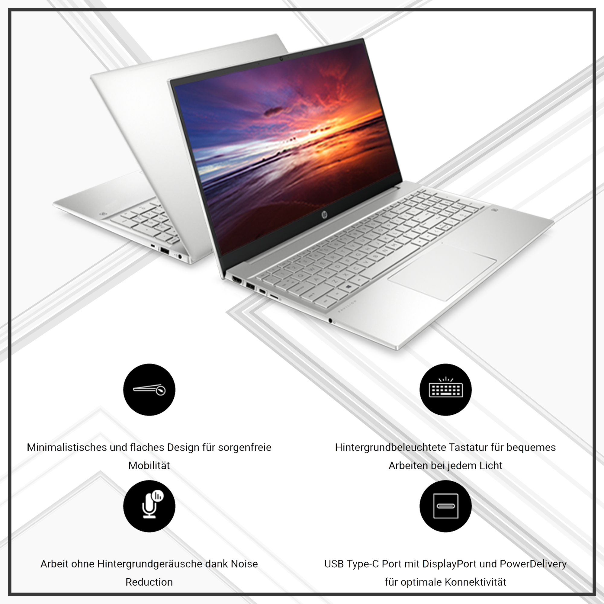 HP Pavilion, 15.6" FHD, i7-1355U, QWERTZ, W11Home