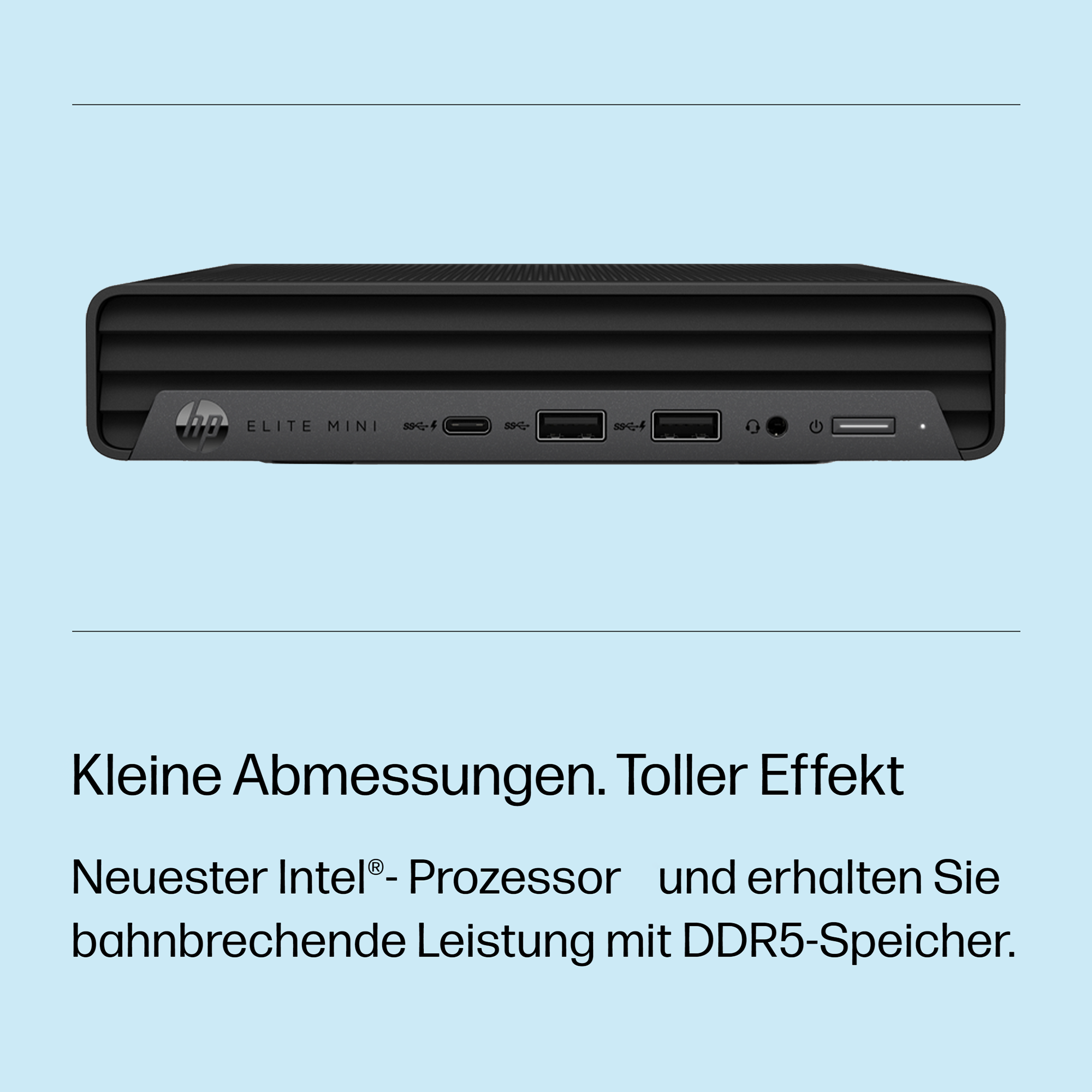 HP Elite Mini 600 G9 Mini PC, i5-12500T, Intel UHD Graphics 770, W11Pro