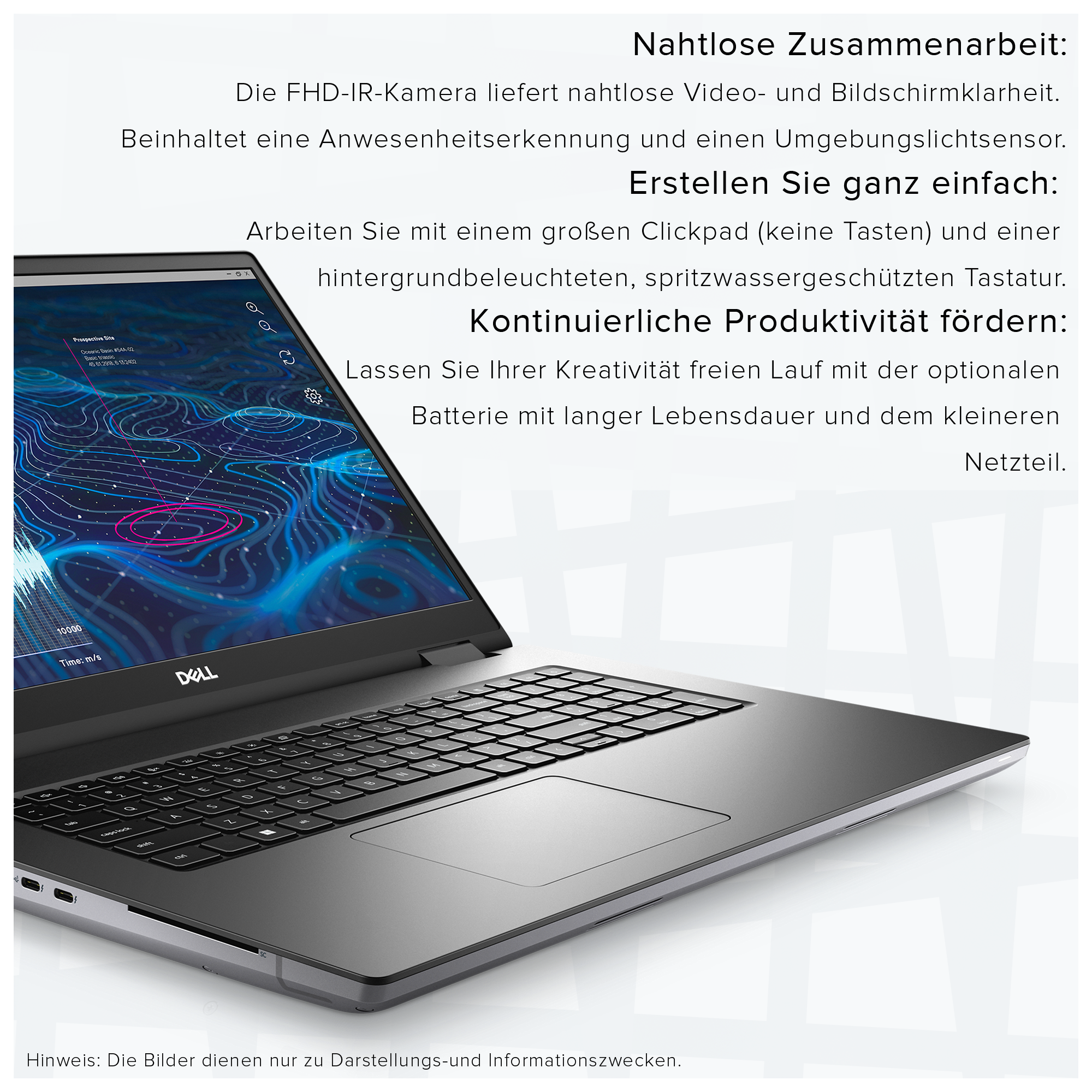 Dell Precision 7780 Mobile Workstation, 17,3" FHD, i7-13850HX, RTXA3500, QWERTZ, W11Pro