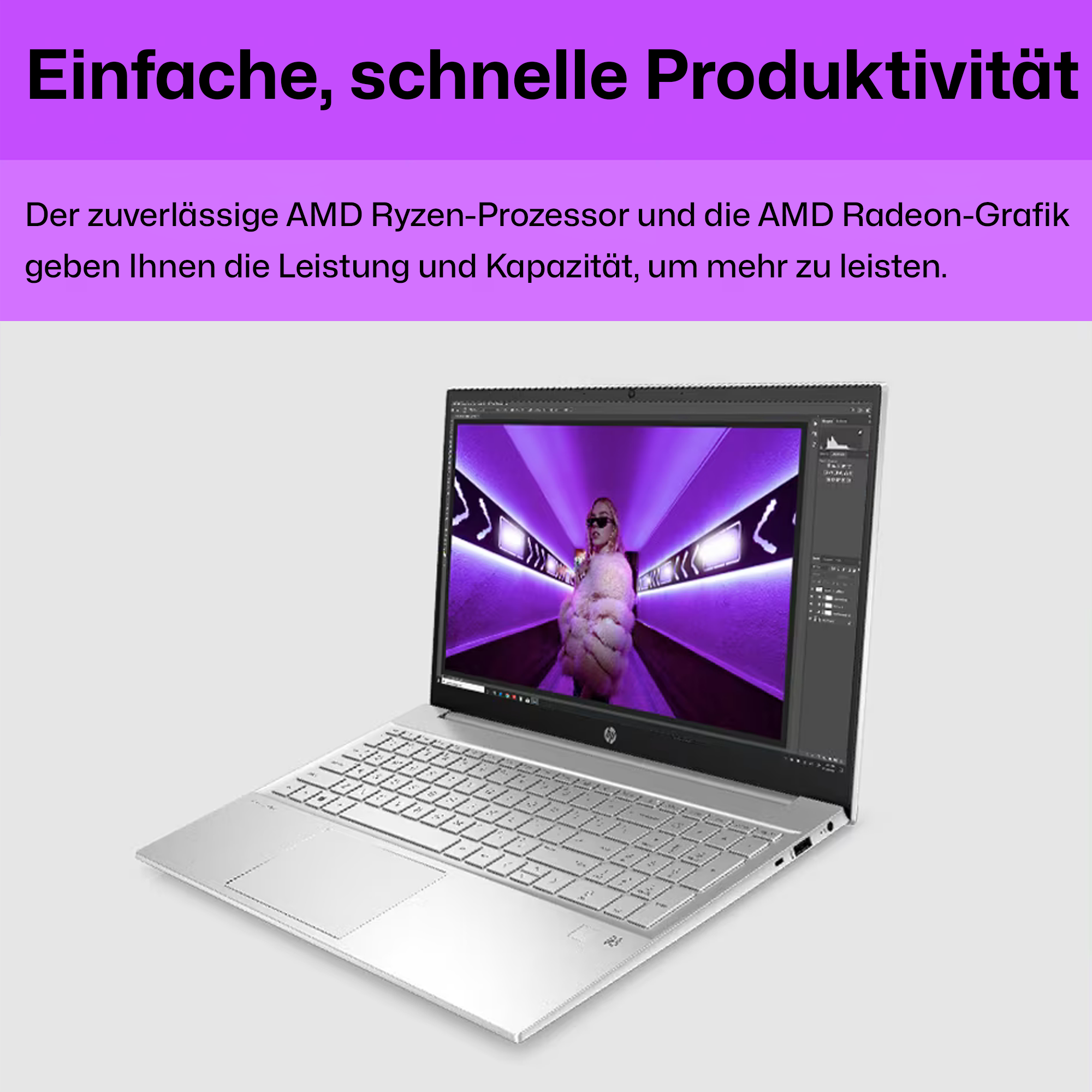 HP Pavilion Laptop, 15,6" FHD, Ryzen 7 7730U, QWERTZ, W11Home