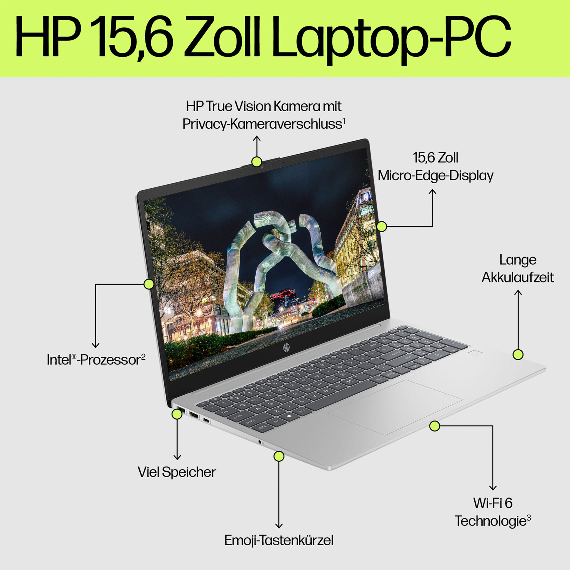 HP Campus 250 G10 Notebook ,15.6" FullHD, i5-1335U, QWERTZ, W11Pro
