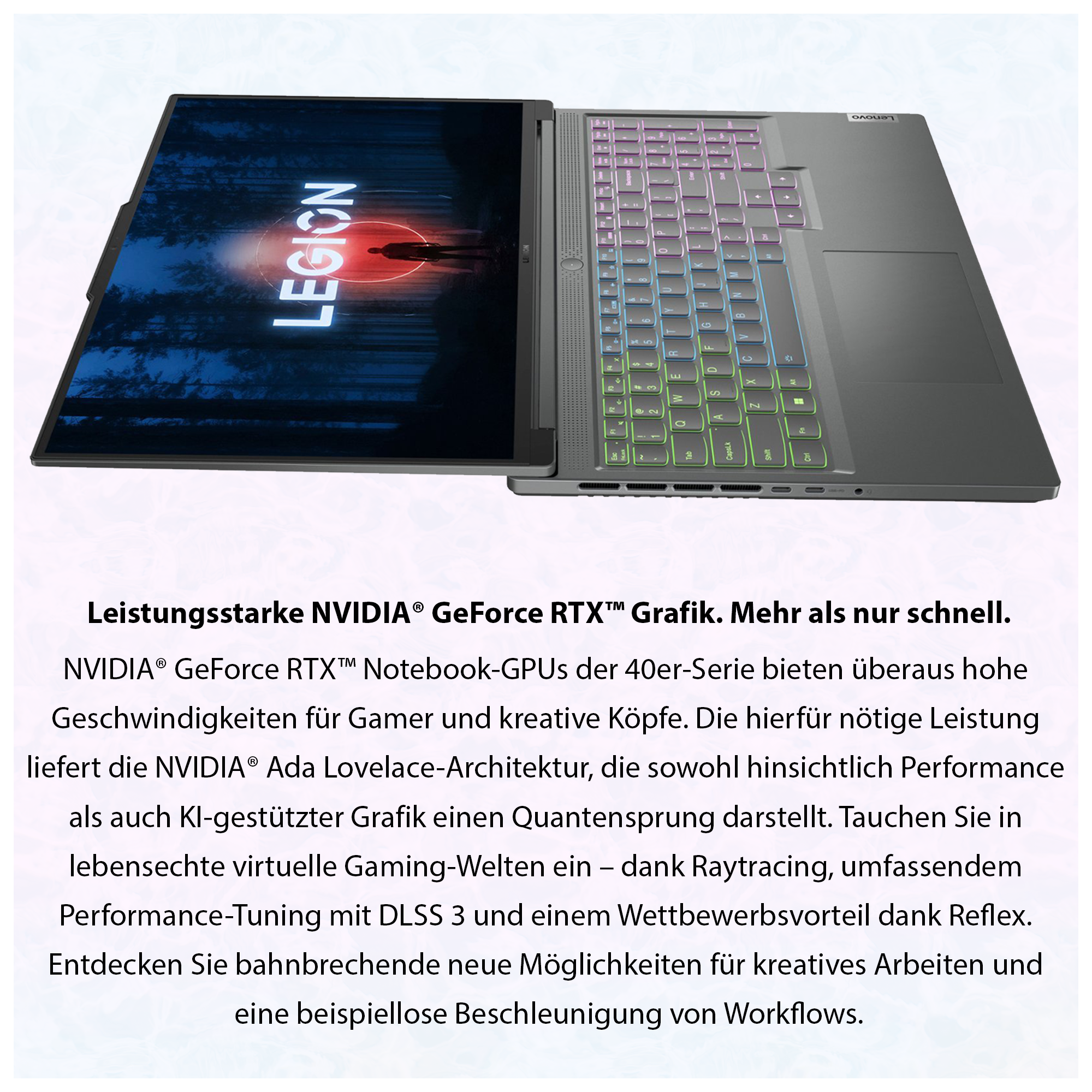 Lenovo Legion Slim 5i Laptop, 16" WQXGA, i5-13500H, RTX4060, QWERTZ, W11Home
