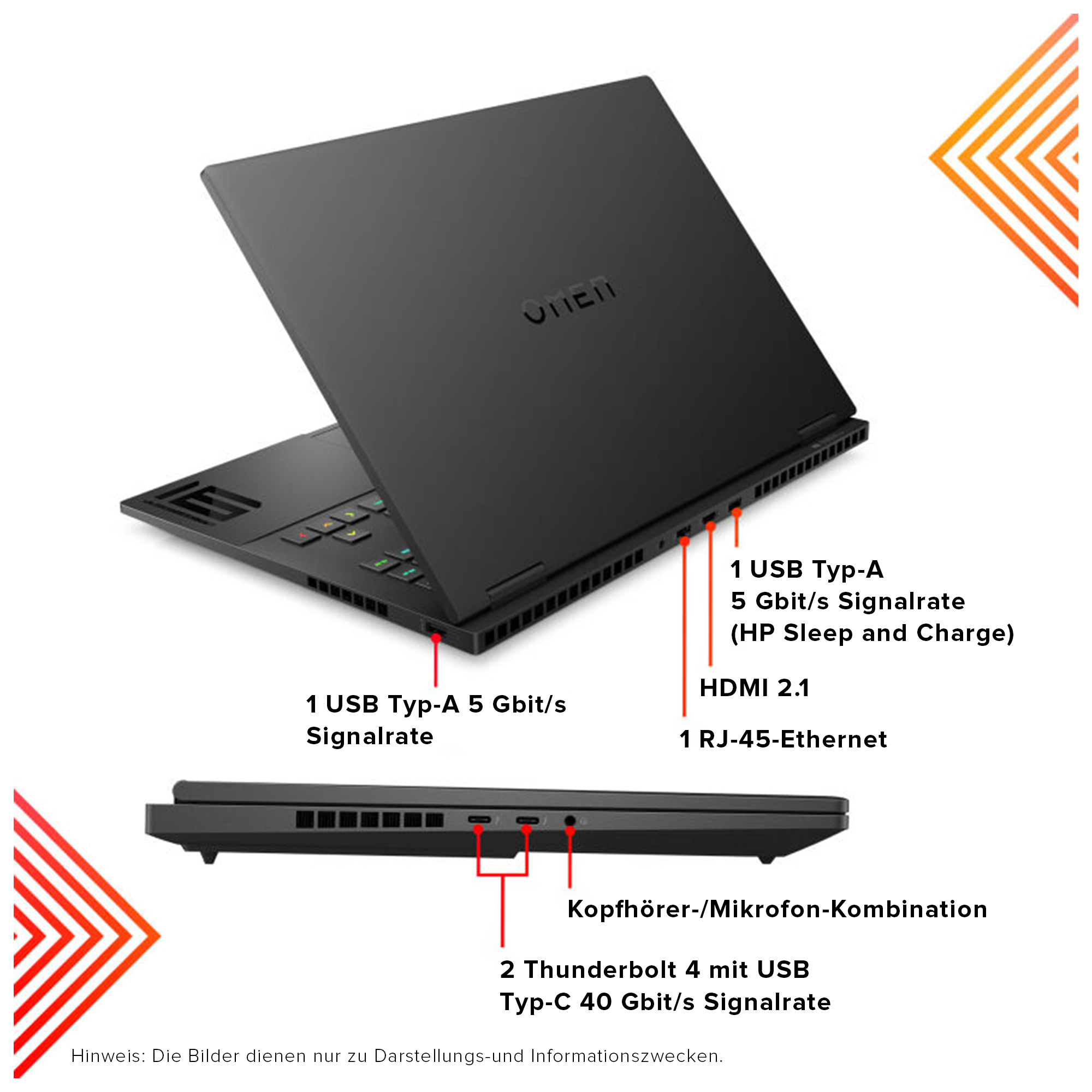 HP OMEN Gaming Laptop, 16.1" FullHD, Ryzen 7 7840HS, RTX4070, QWERTZ, W11Home