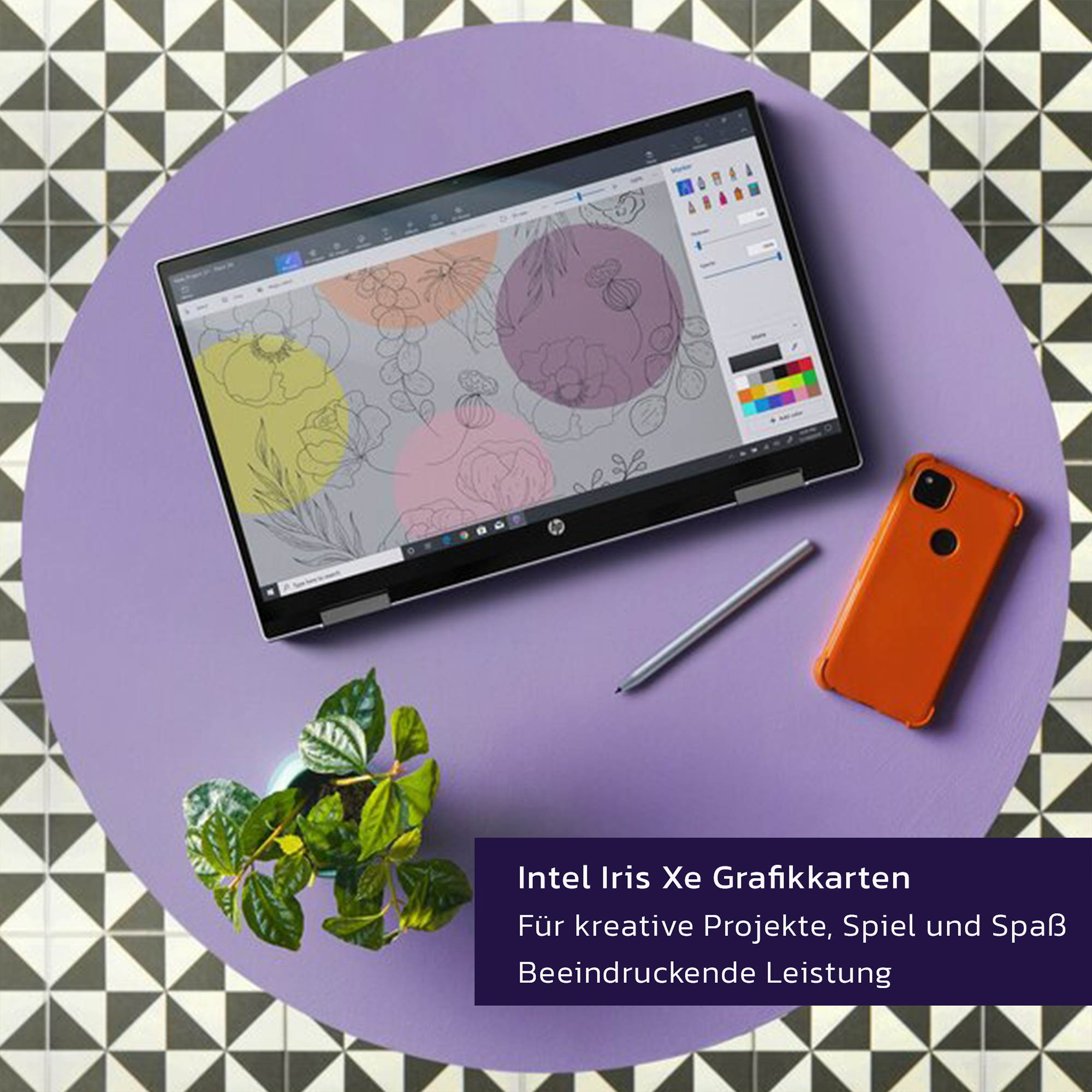 HP Pavilion x360 2-in-1 Laptop, 15,6" FullHD Touch, i7-1255U, W11Home, QWERTZ