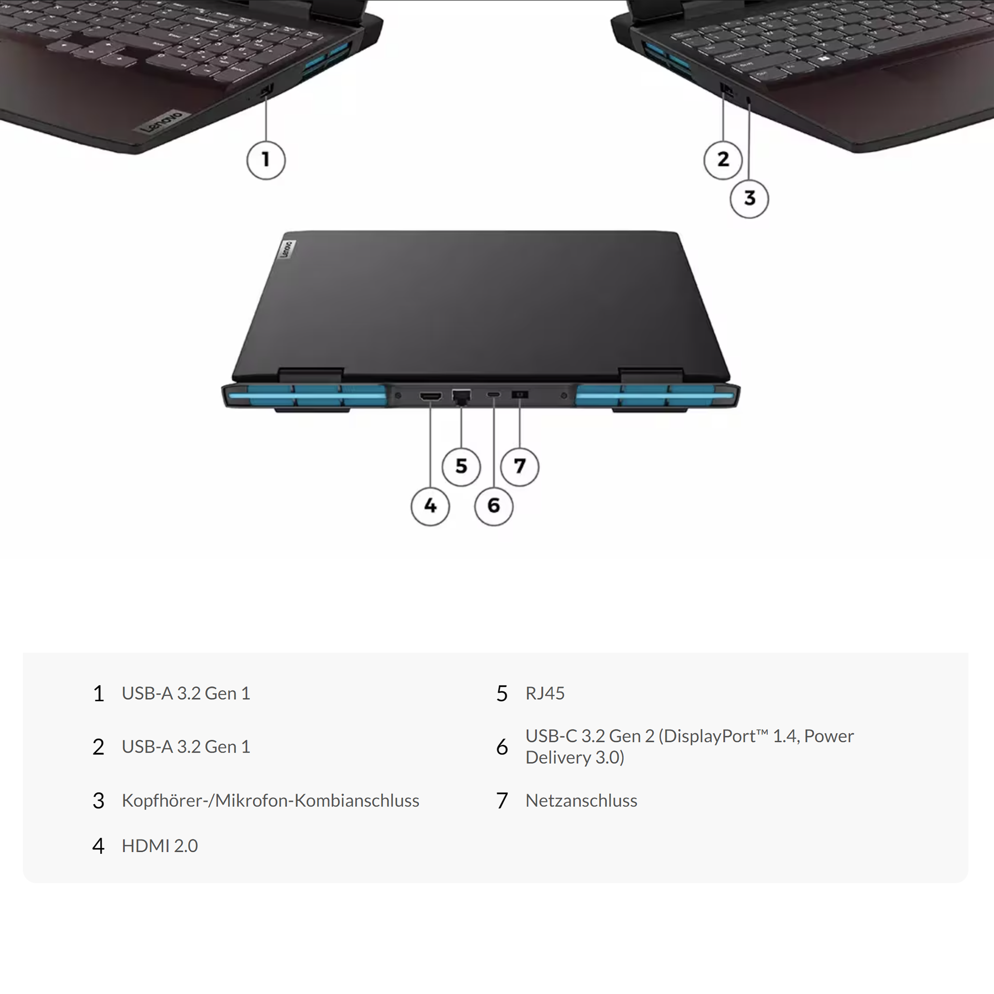 Lenovo IdeaPad 3 Gaming Laptop, 15,6" FHD, Ryzen 5 6600H, RTX3050, QWERTZ, W11Home