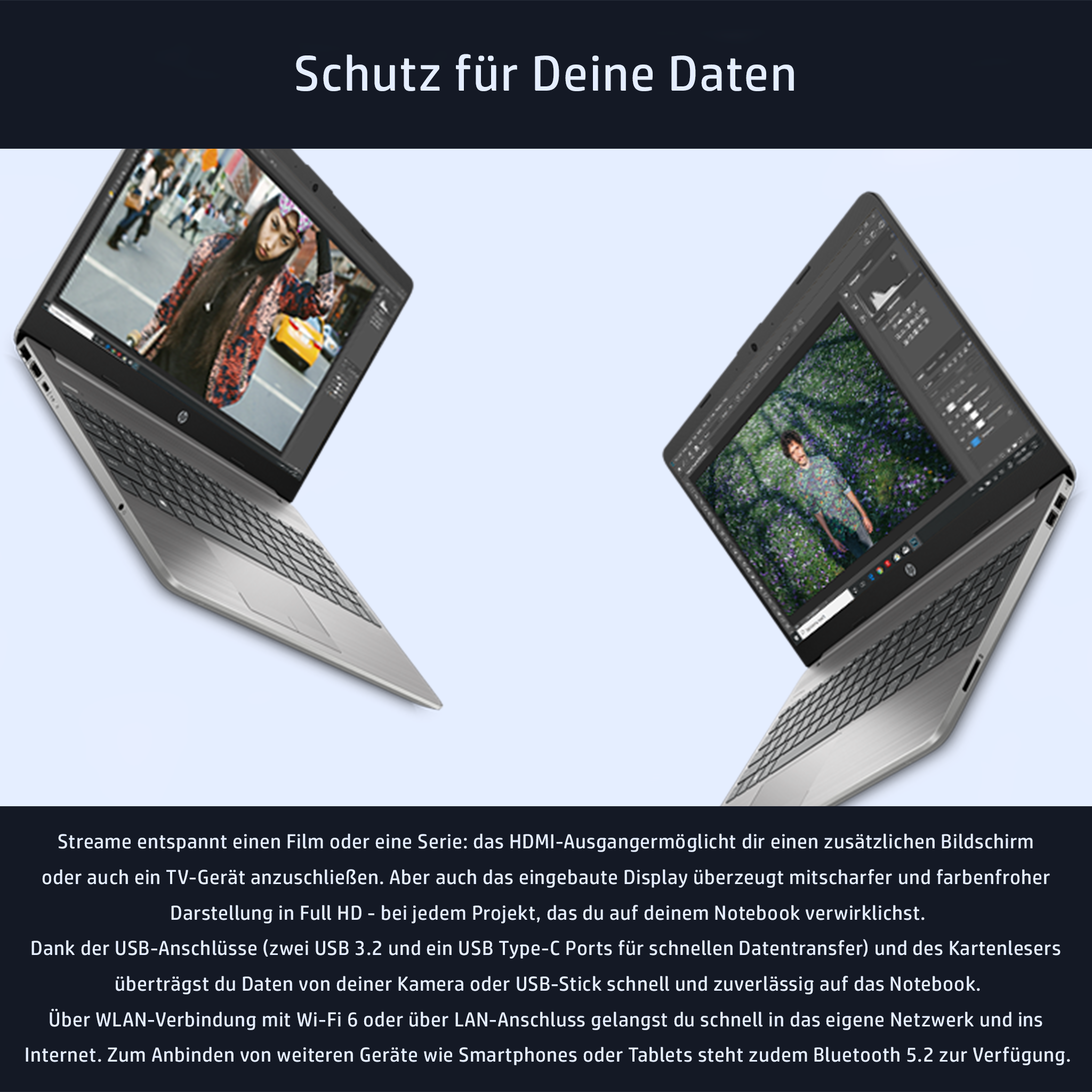 HP 255 G9 Business Laptop, 15.6" FHD, Ryzen 5 5625U, Win11Pro, QWERTZ