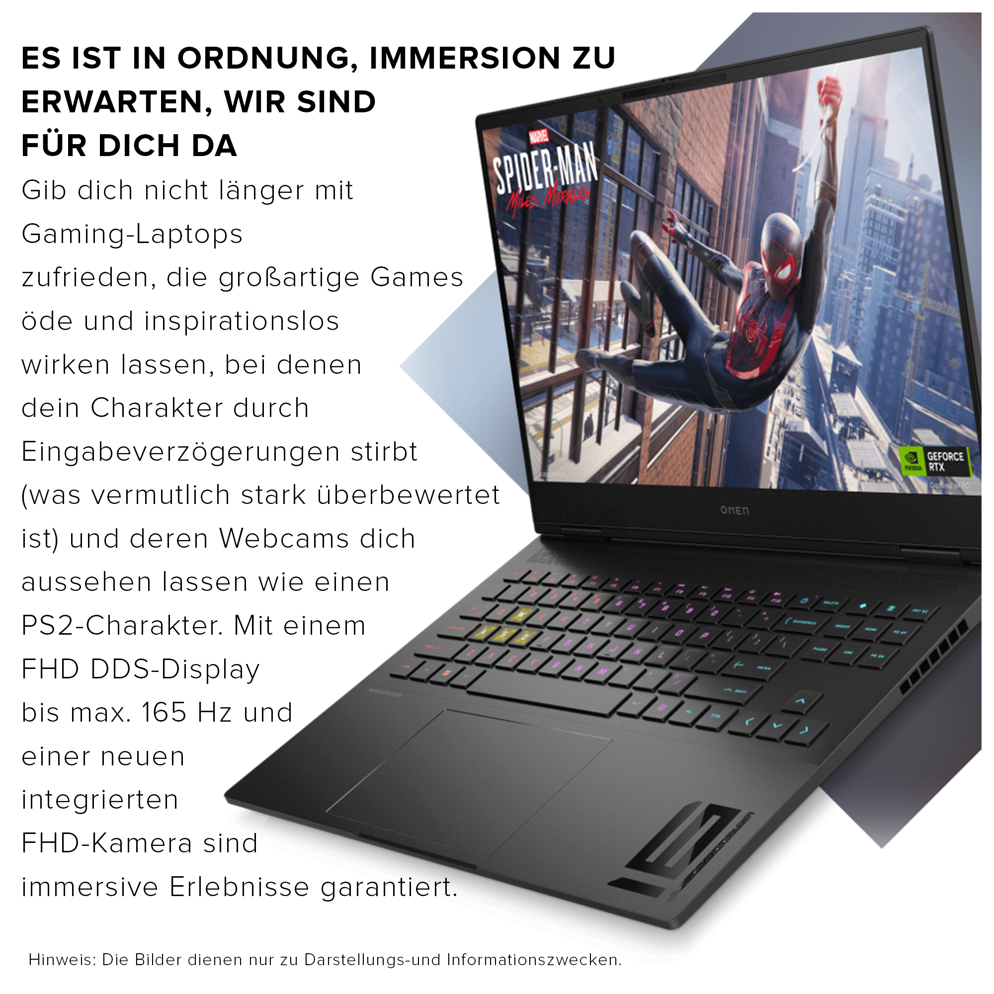 HP OMEN Gaming Laptop, 16.1" FullHD, Ryzen 7 7840HS, RTX4070, QWERTZ, W11Home