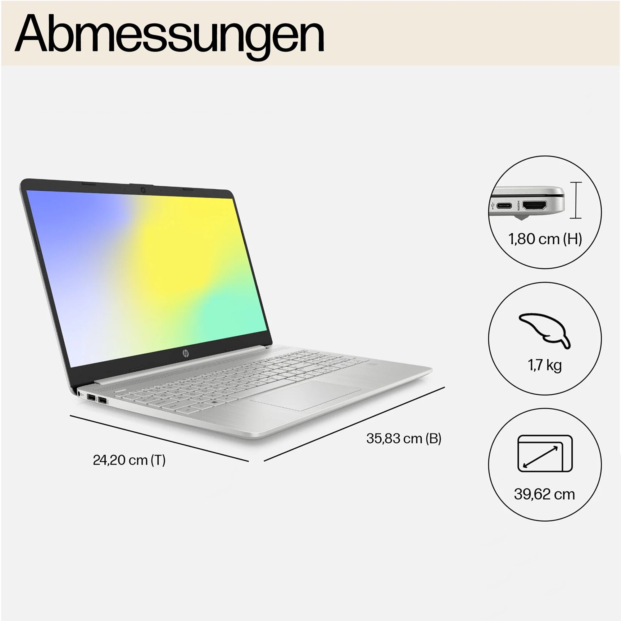 HP Laptop, 15,6" FHD, i5-1235U, QWERTZ, W11Home