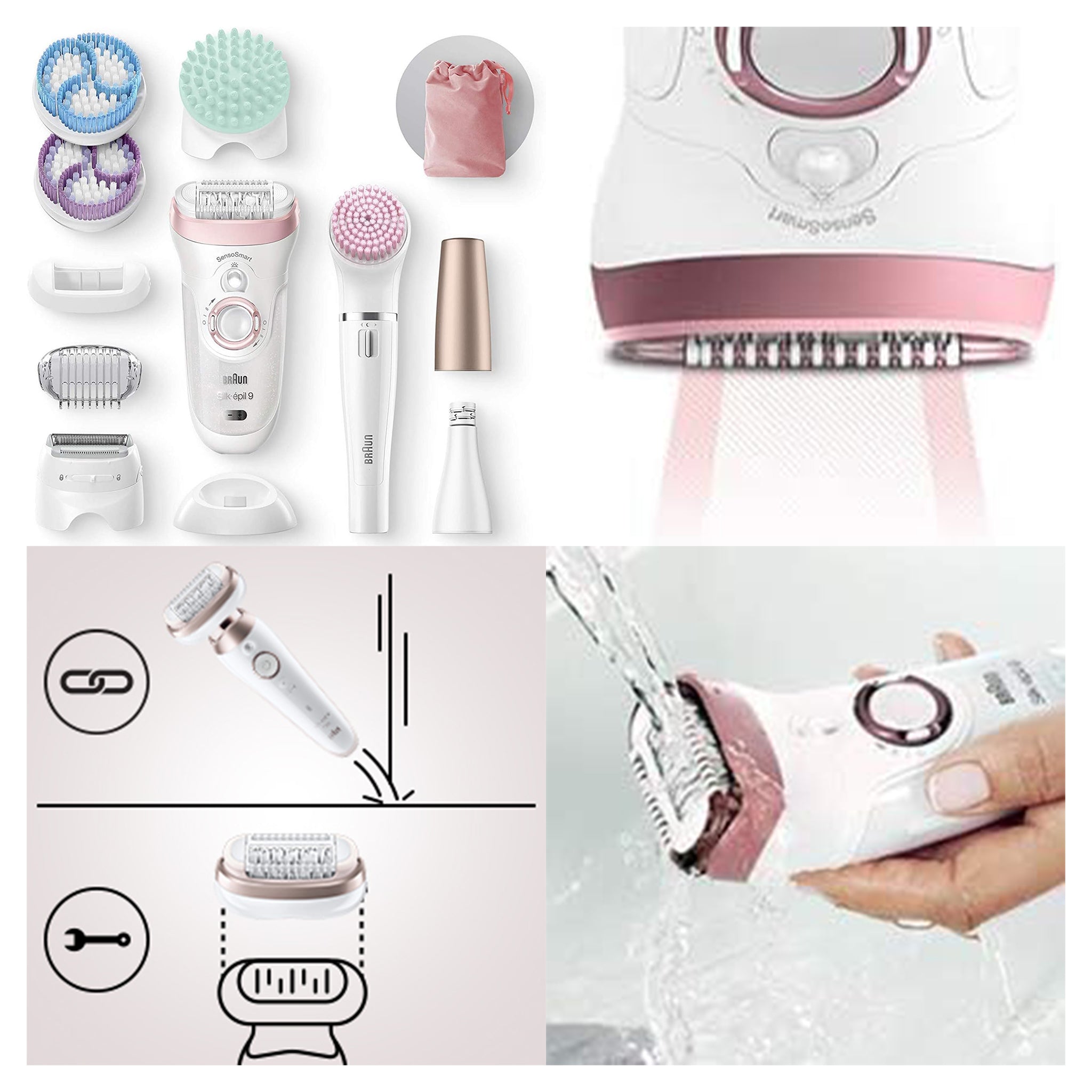 Braun Silk-épil Beauty-Set 9 Deluxe 7-in-1 Epilierer Damen / Haarentferner (Used-Acceptable)