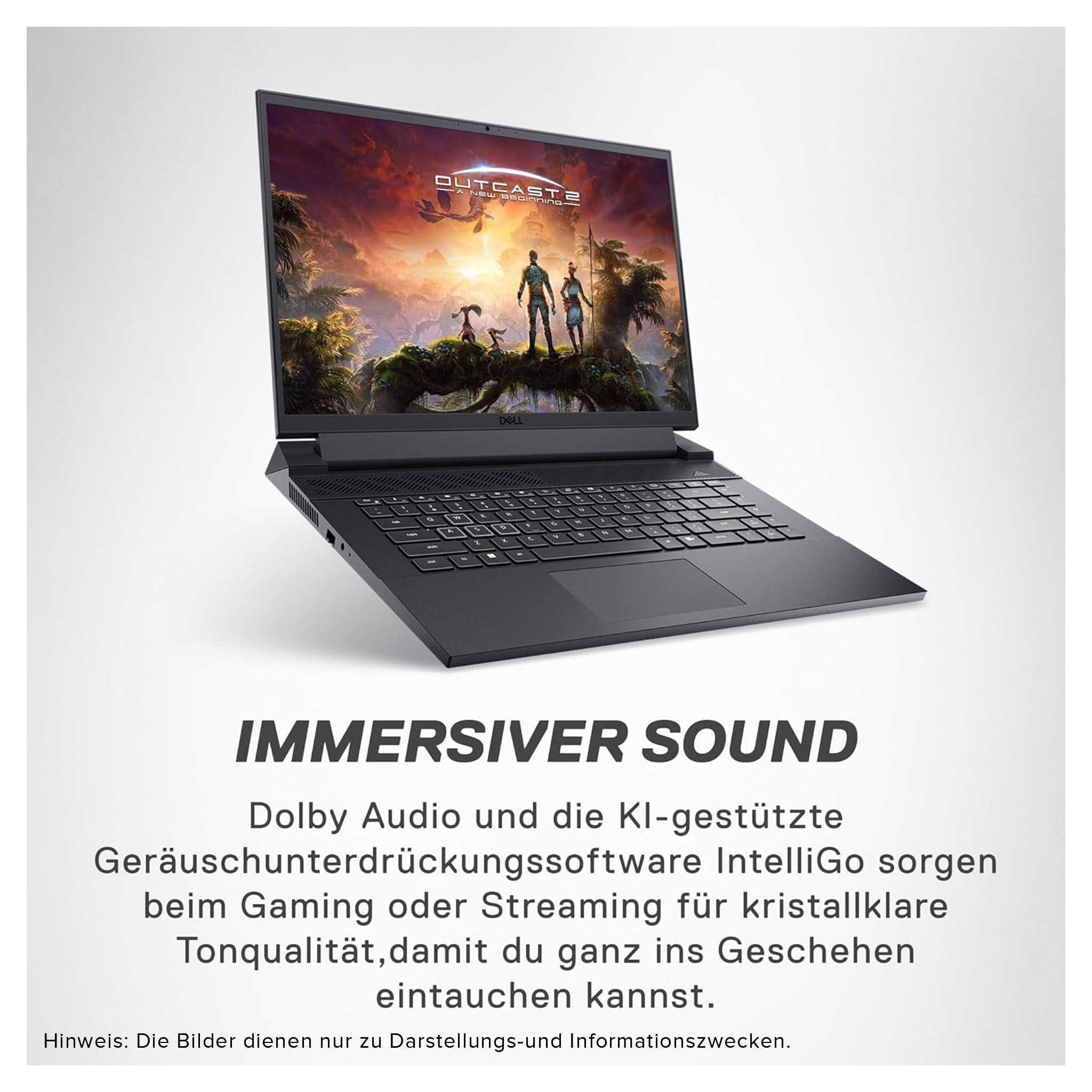 Dell G16 7630 Gaming Laptop, i9-13900HX, 16" QHD+, RTX4070, QWERTZ, W11Home