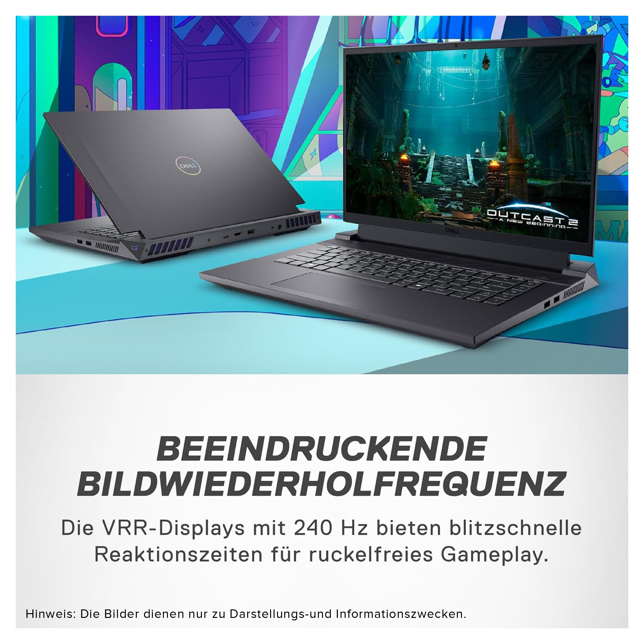 Dell G16 7630 Gaming Laptop, i9-13900HX, 16" QHD+, RTX4070, QWERTZ, W11Home