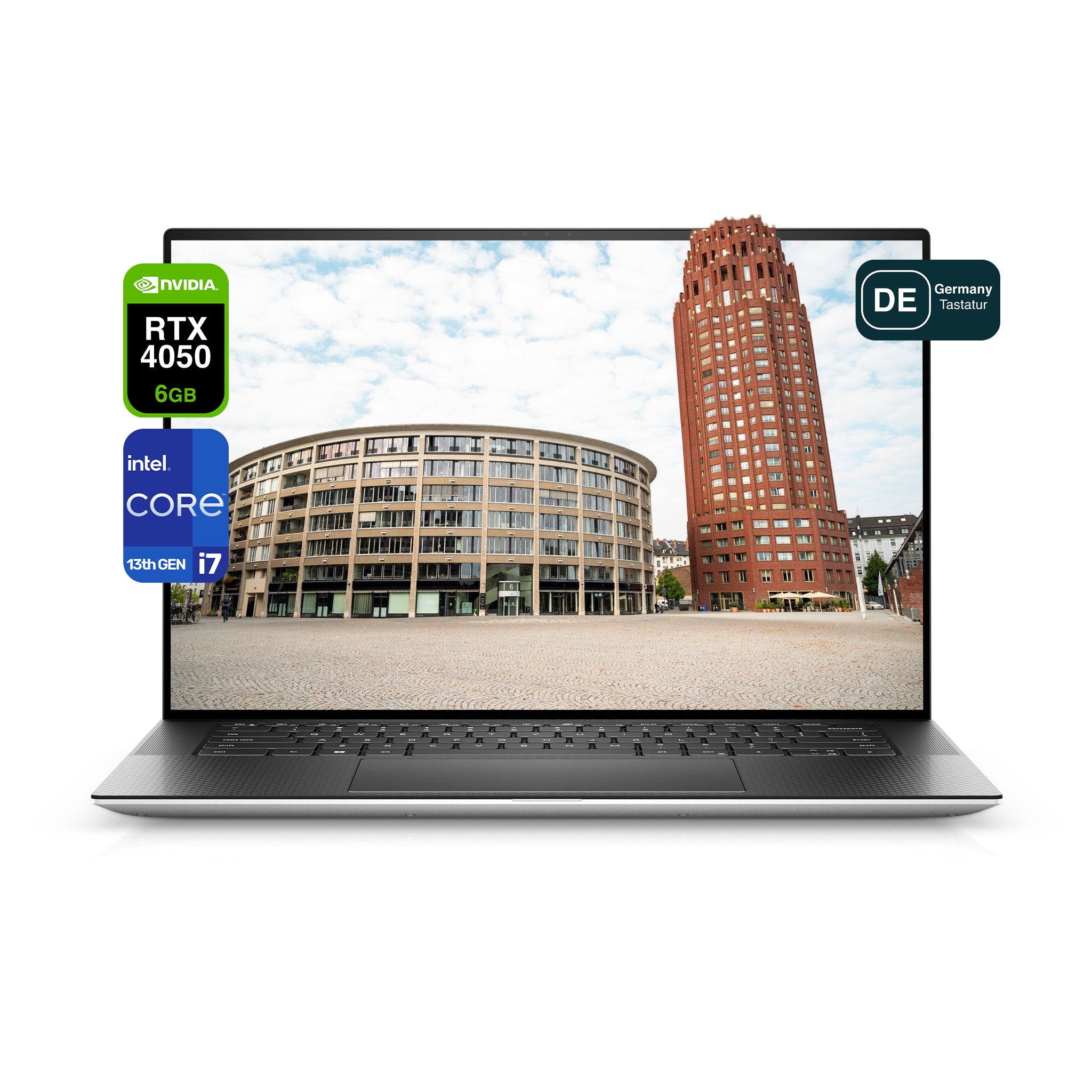 Dell XPS 15 9530 Laptop, i7-13700H, 15.6" FullHD+, RTX4050, QWERTZ, Fingerprint Reader, W11 Home