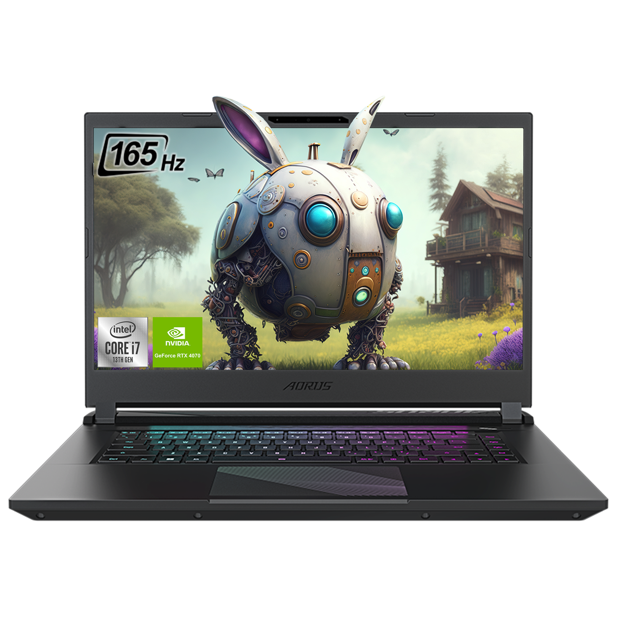 GIGABYTE AORUS 15 Gaming Laptop, 15" QHD, i7-13700H, RTX4070, QWERTZ, W11Home
