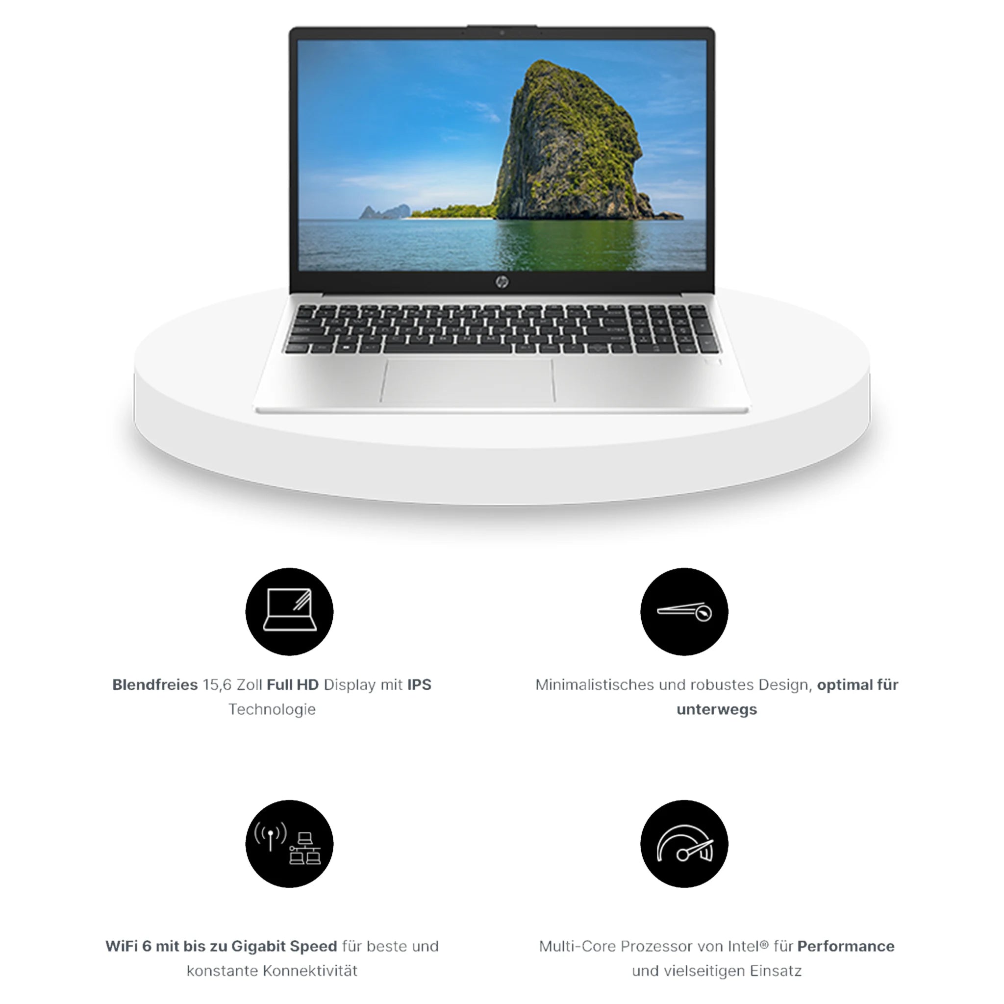 HP 250 G10 Laptop, i7-1355U, 15,6" FHD, QWERTZ, W11Pro