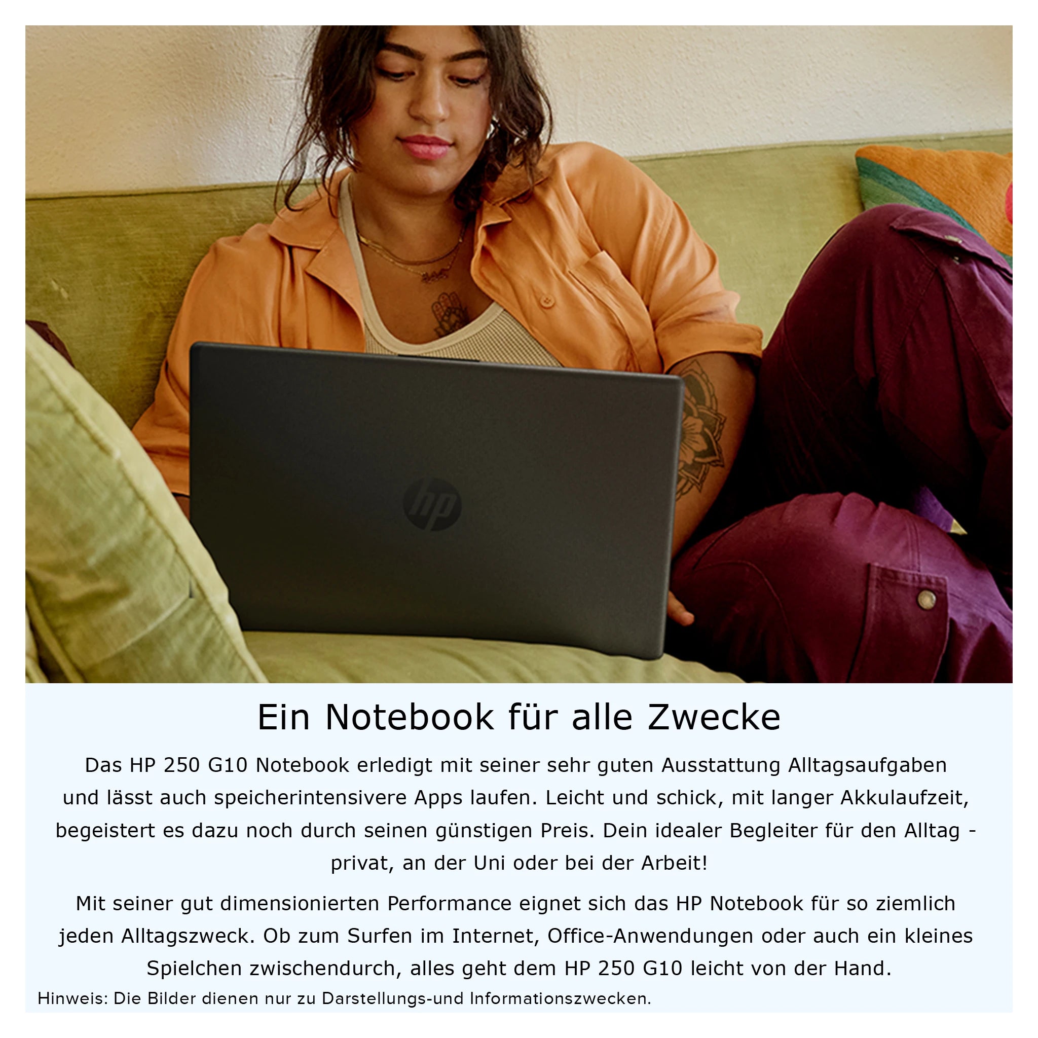 HP 250 G10 Laptop, i5-1334U, 15.6" FHD, QWERTZ (Gebraucht-Wie Neu)