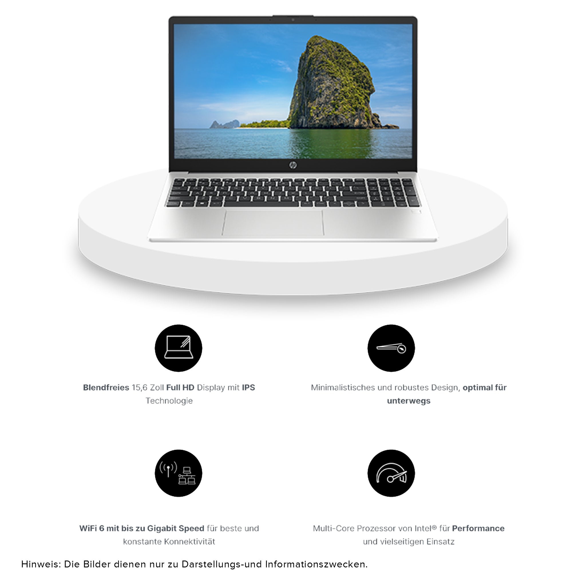 HP 255 G10 Business Laptop, Ryzen 7 7730U, 15.6" FHD, QWERTZ (Gebraucht - Akzeptabel)