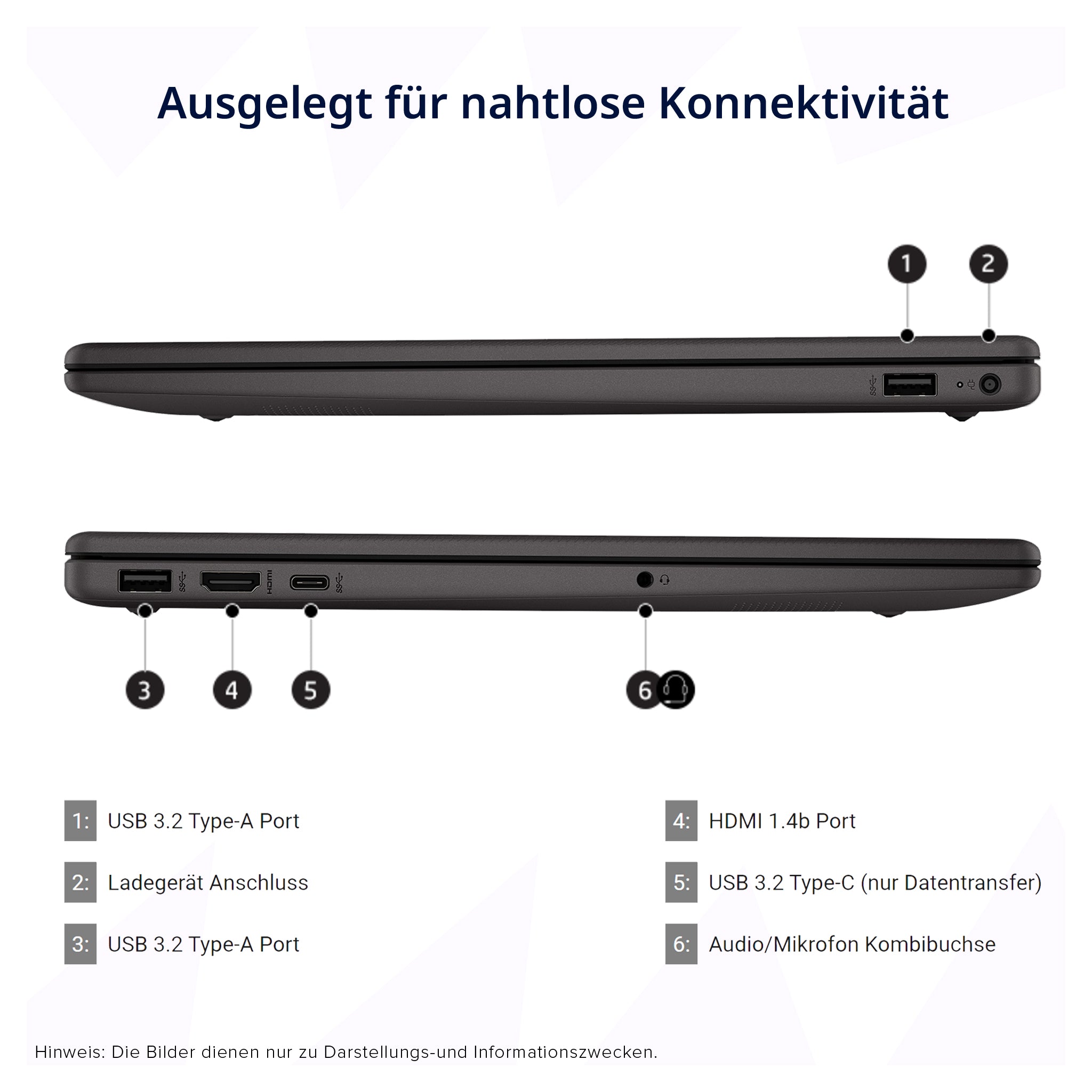 HP 255 G10 Business Laptop, Ryzen 7 7730U, 15.6" FHD, QWERTZ (Gebraucht-Wie Neu)