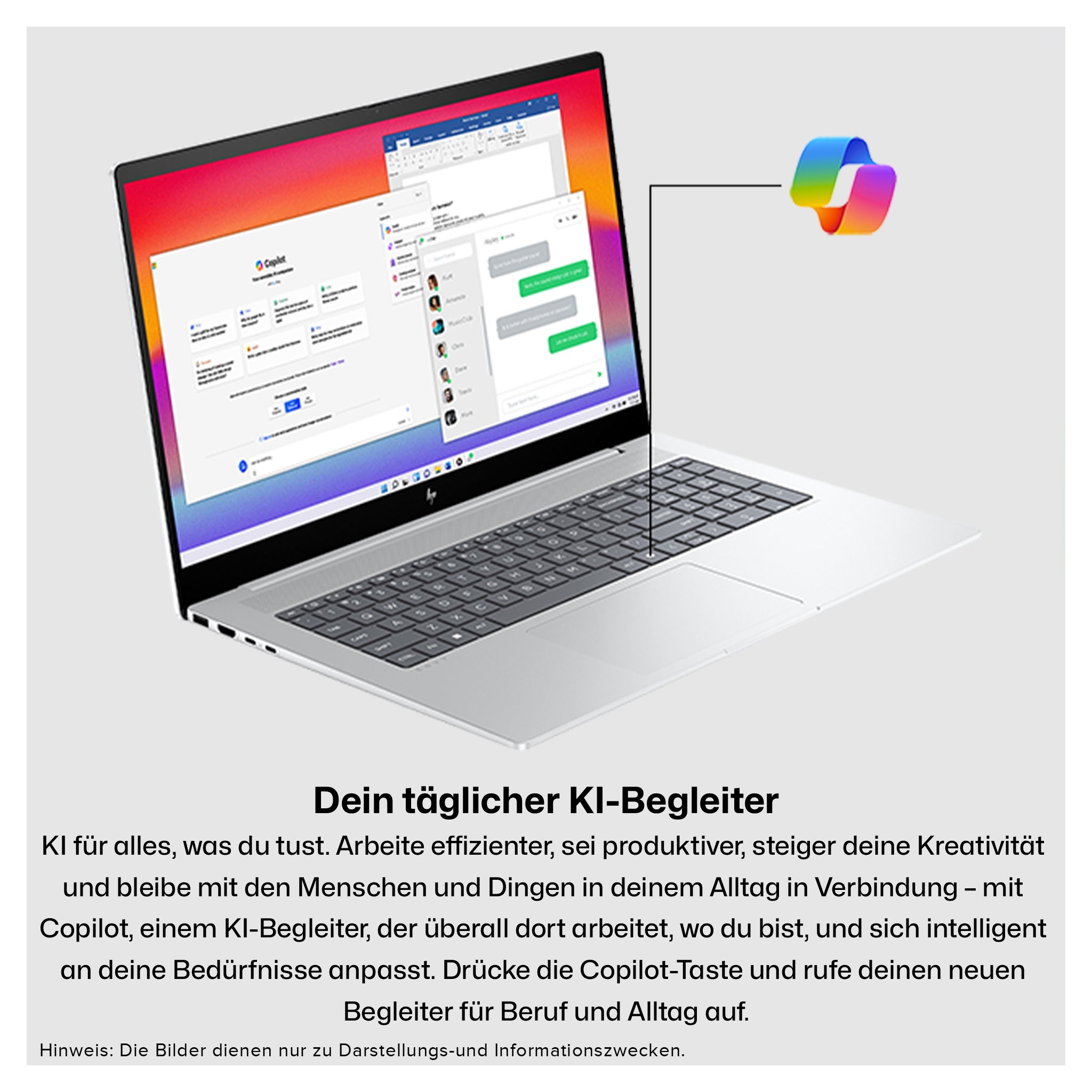 HP ENVY Business Laptop, Ultra 7-155H, 17.3" FHD Touchscreen, QWERTZ, W11Home (Gebraucht-Wie Neu)