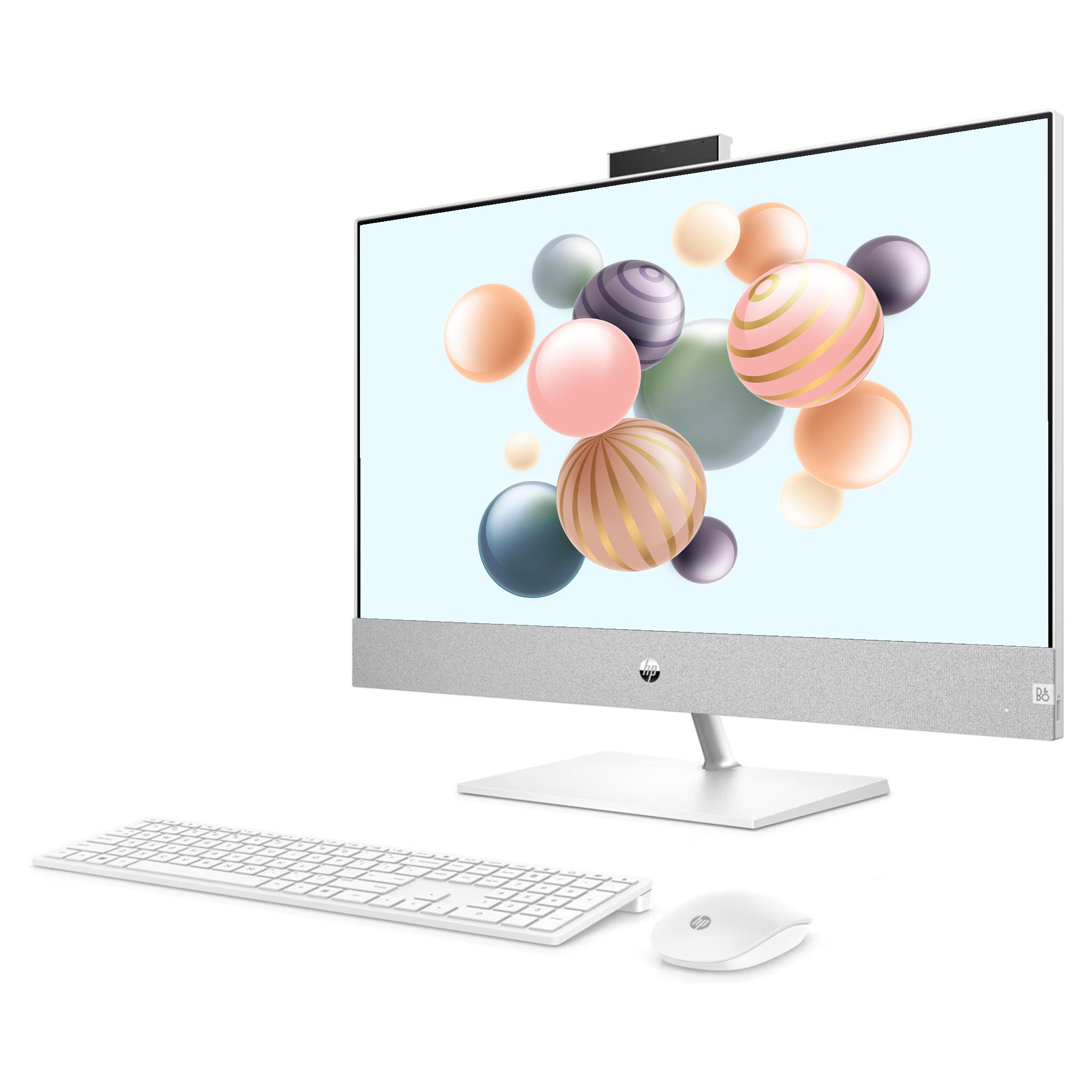 HP Pavilion All-in-One Desktop PC, Ryzen 5 5500U, 27" QHD QWERTZ, Tastatur, W11 Home