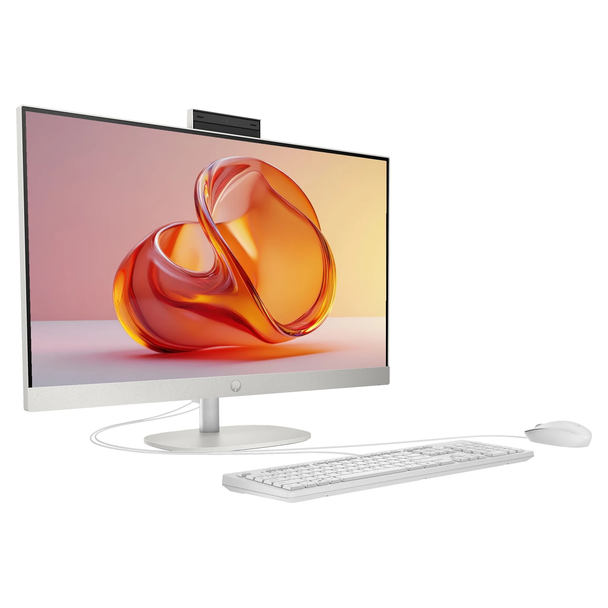 HP Pavilion All-in-One Desktop PC, AMD Ryzen 3 7320U,  27" FHD IPS QWERTZ Tastatur + Maus, FreeDOS,