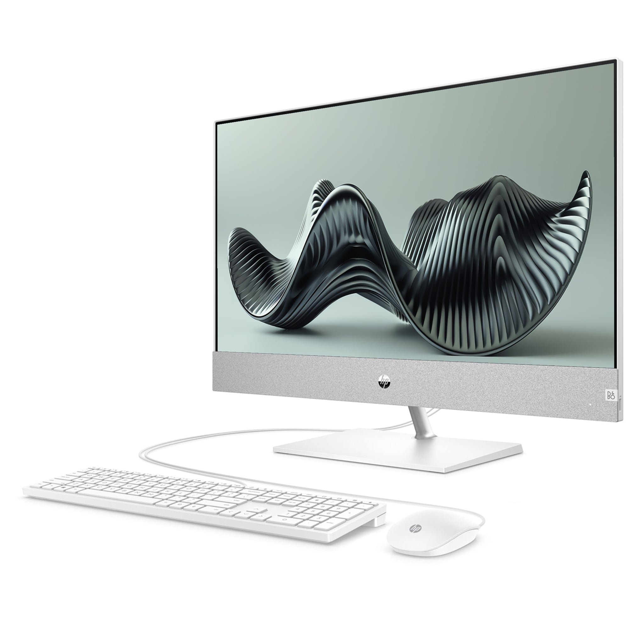 HP Pavilion All-in-One Desktop PC, Ryzen 7 5700U, 27" QHD IPS, W 11 Home, QWERTZ Tastatur + Maus