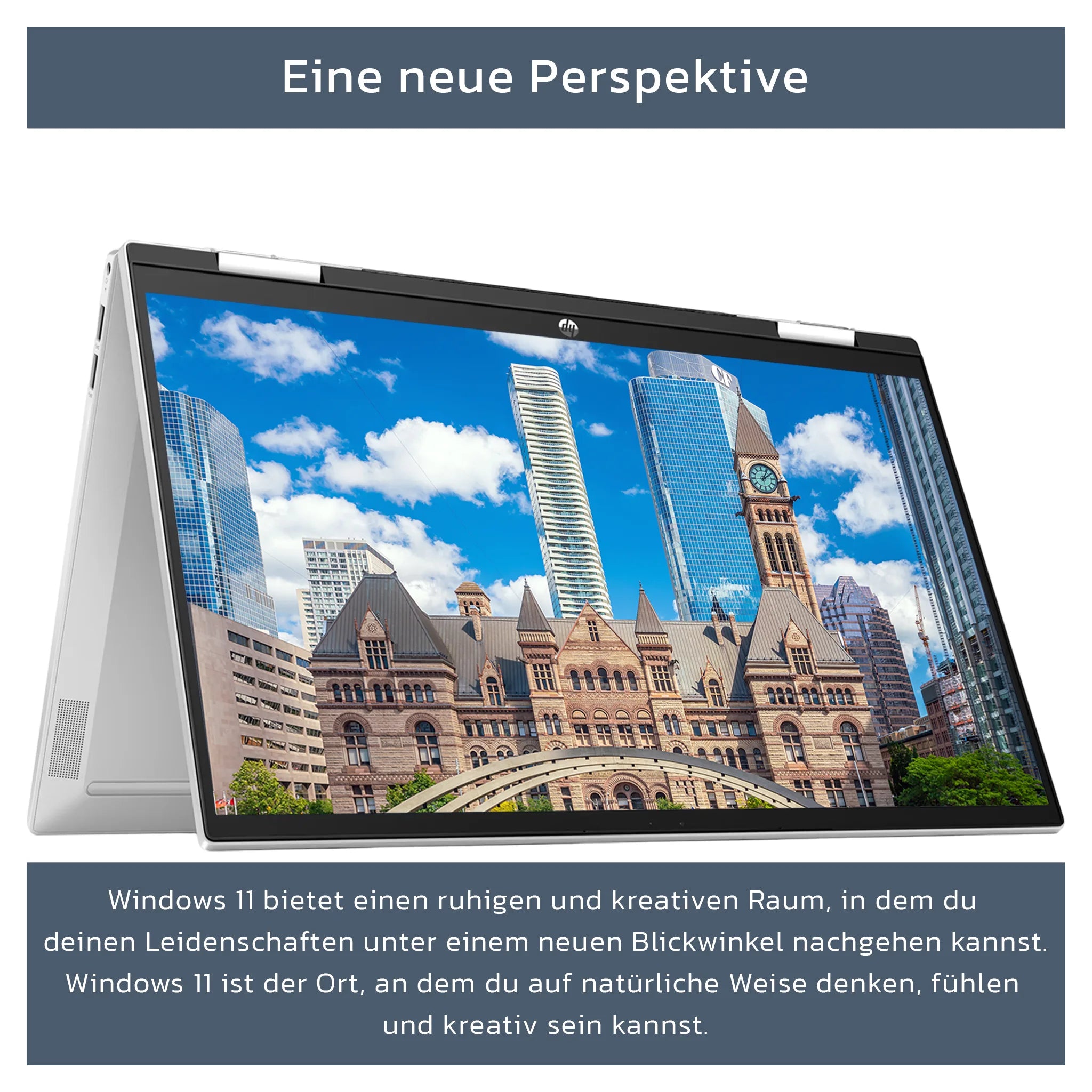 HP Pavilion x360 2-in-1 Laptop, 15,6" FullHD Touch, i5-1235U, W11Home, QWERTZ (Gebraucht-Akzeptabel)