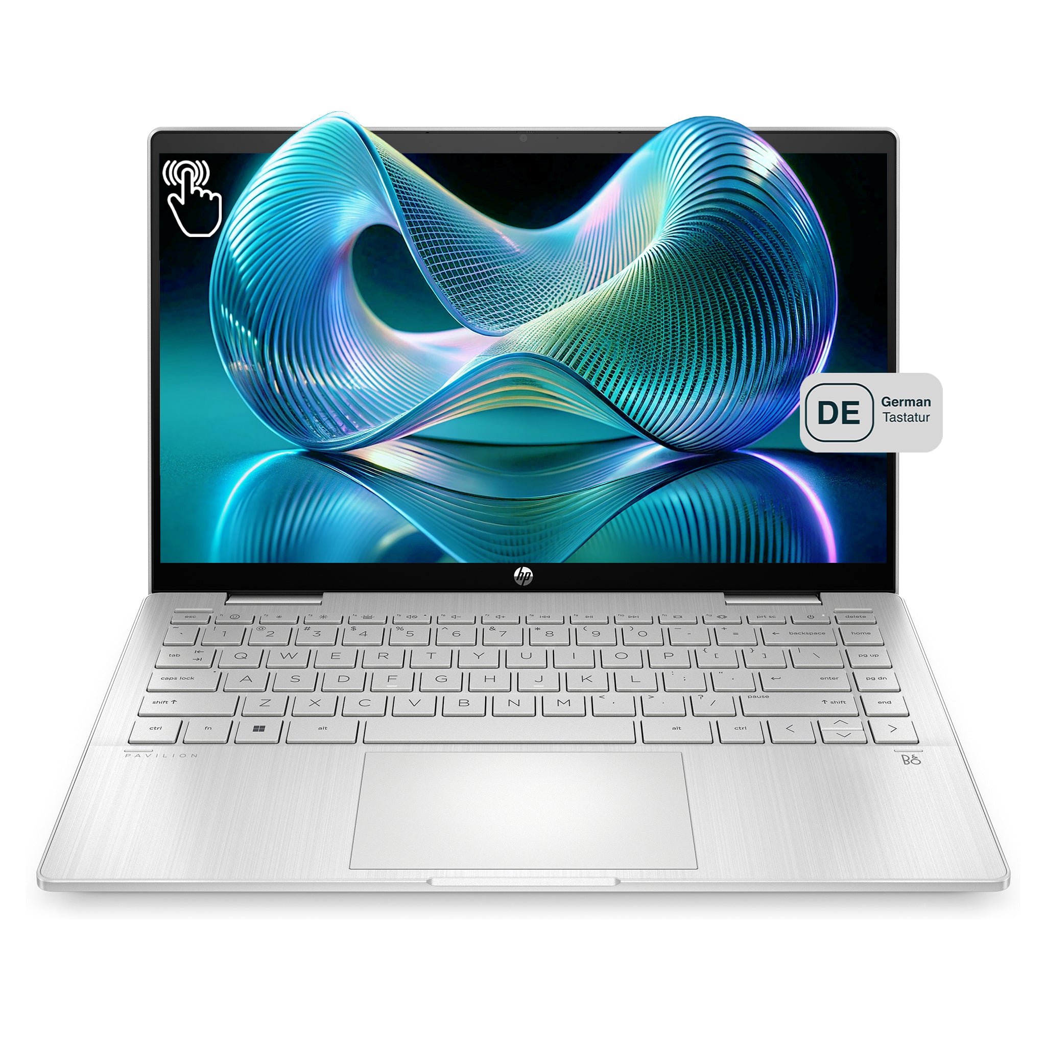 HP Pavilion x360 2-in-1 Laptop, Intel Core, 14" FHD Touch, QWERTZ, W11Home