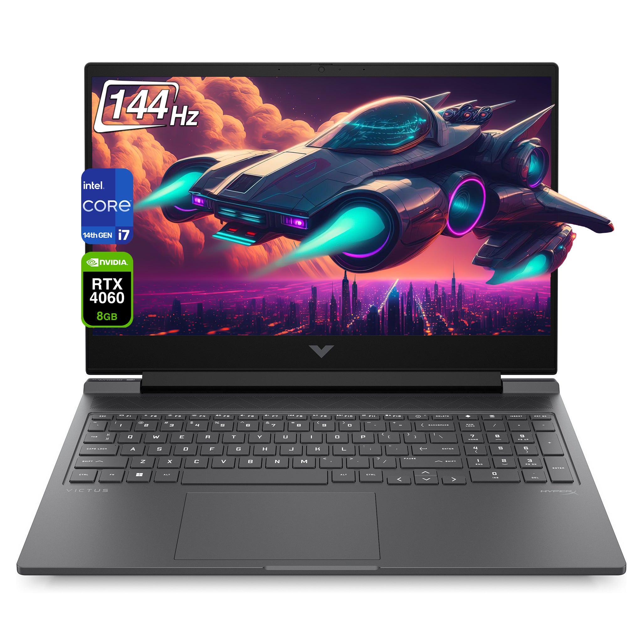 HP Victus 16 Gaming Laptop, i7-14700HX, 16.1" FHD 144 Hz, RTX4060, QWERTZ, W11Home (Gebraucht-Wie Neu)