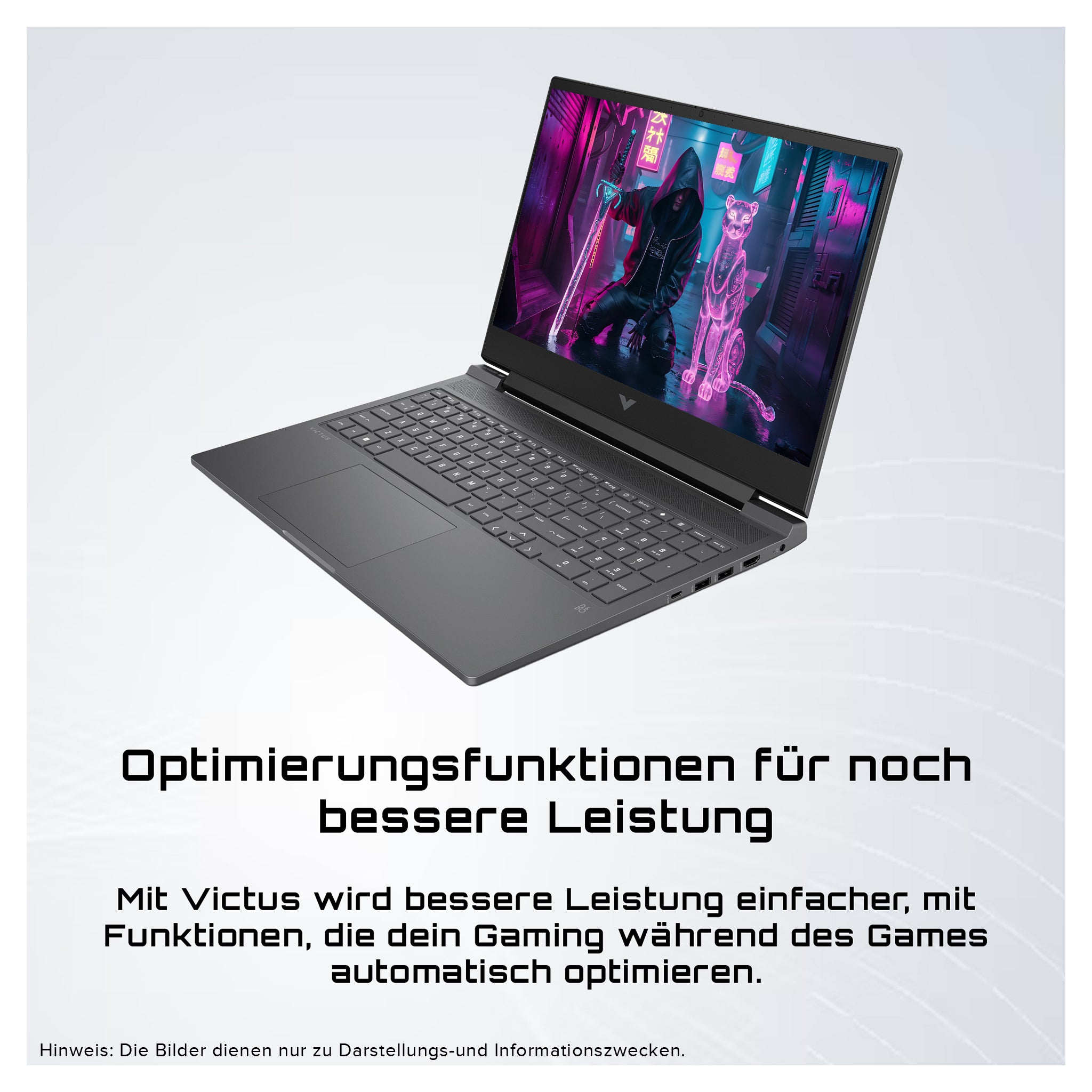 HP Victus Gaming Laptop, i7-14700HX, 16.1" FHD 165Hz, RTX4070, QWERTZ RGB, W11Home