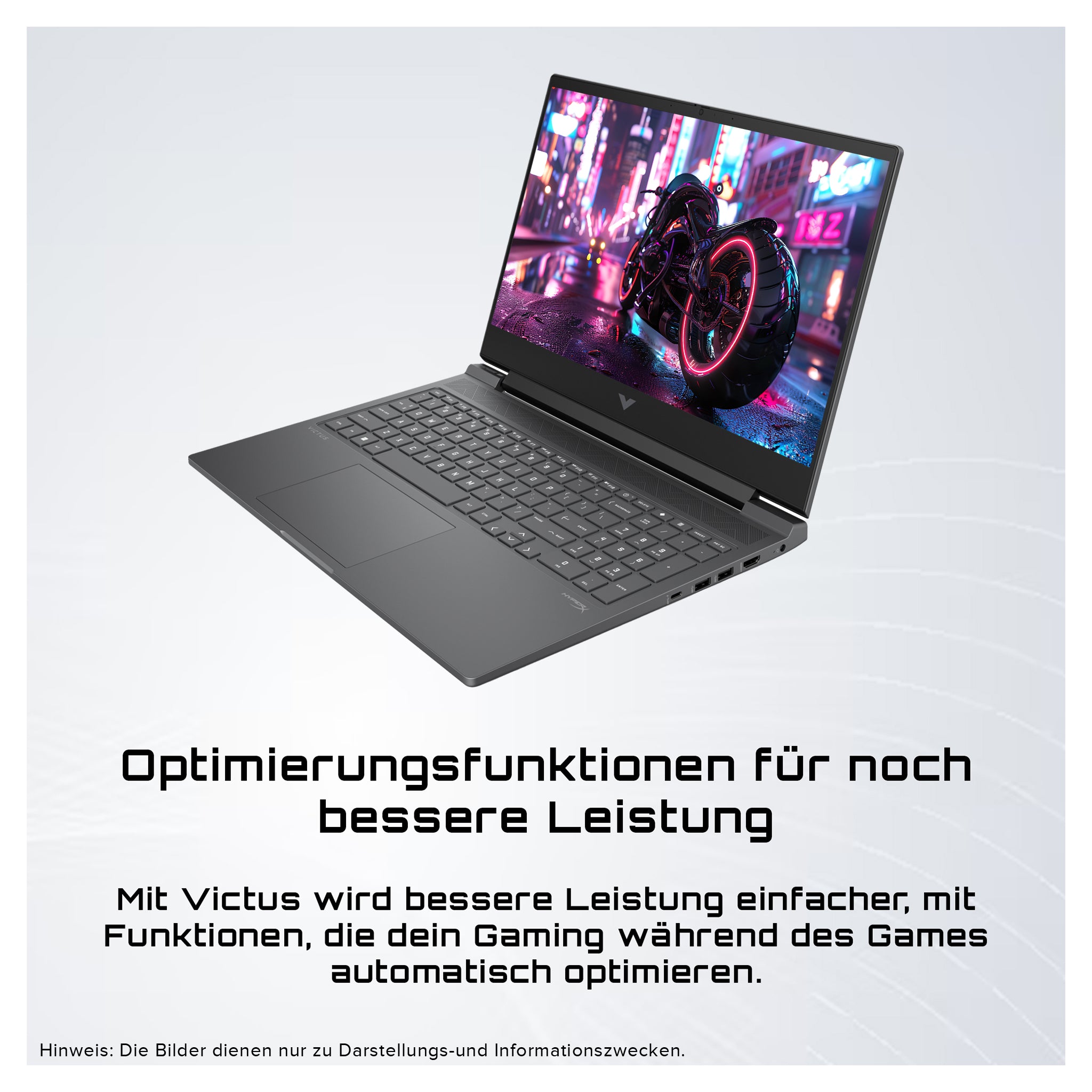 HP Victus 16 Gaming Laptop, Ryzen 7 8840HS, 16.1" FHD, RTX4060, QWERTZ, W11Home