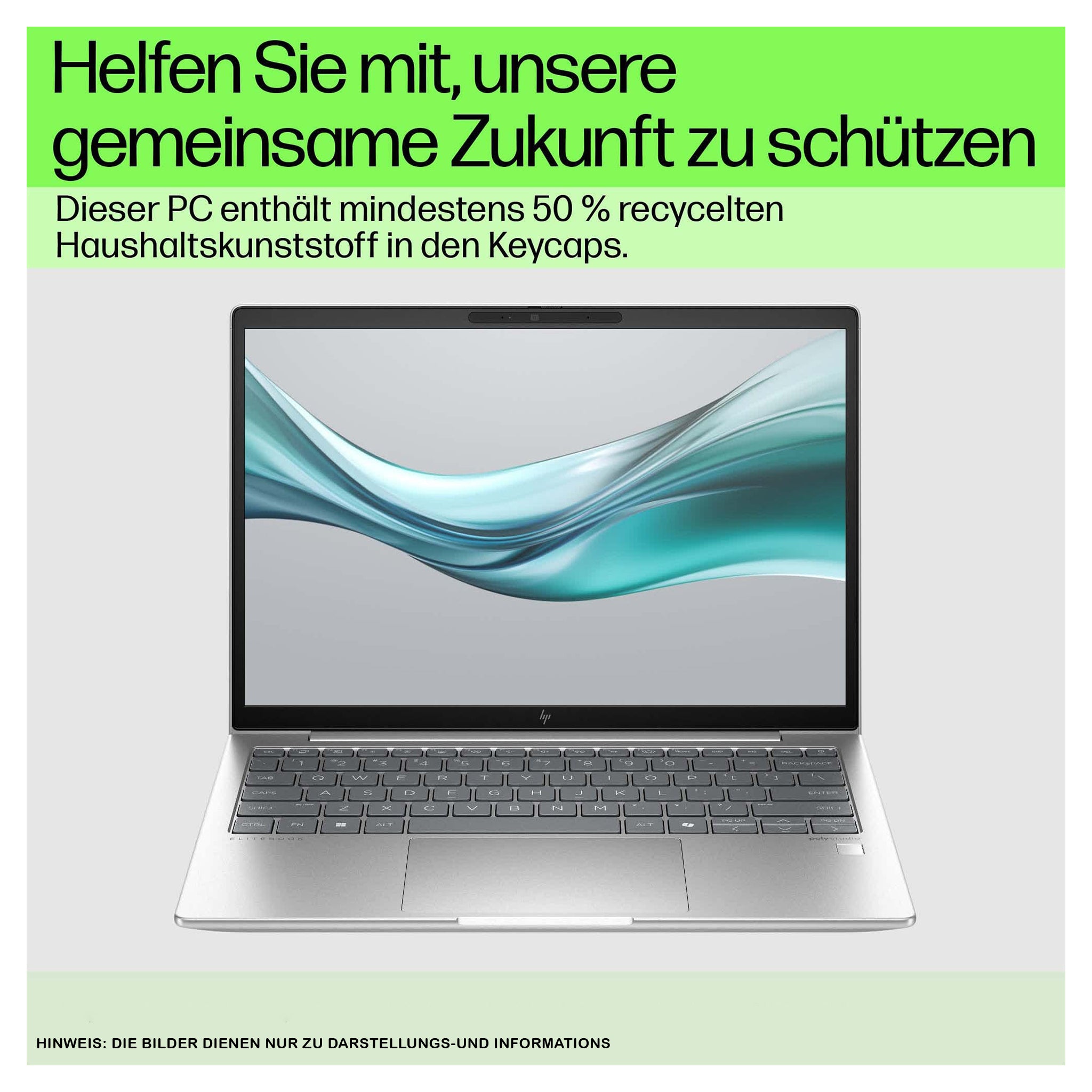 HP EliteBook 660 G11 Business Laptop, Core Ultra 5 125U, 16" WUXGA IPS (1920x1200), Fingerprint, Deutsches Tastatur Layout, Windows 11 Pro, Silber