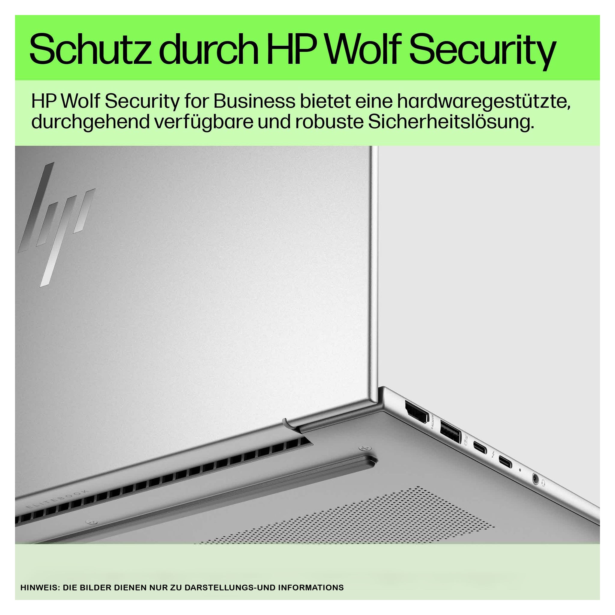 HP EliteBook 660 G11 Business Laptop, Core Ultra 5 125U, 16" WUXGA IPS (1920x1200), Fingerprint, Deutsches Tastatur Layout, Windows 11 Pro, Silber