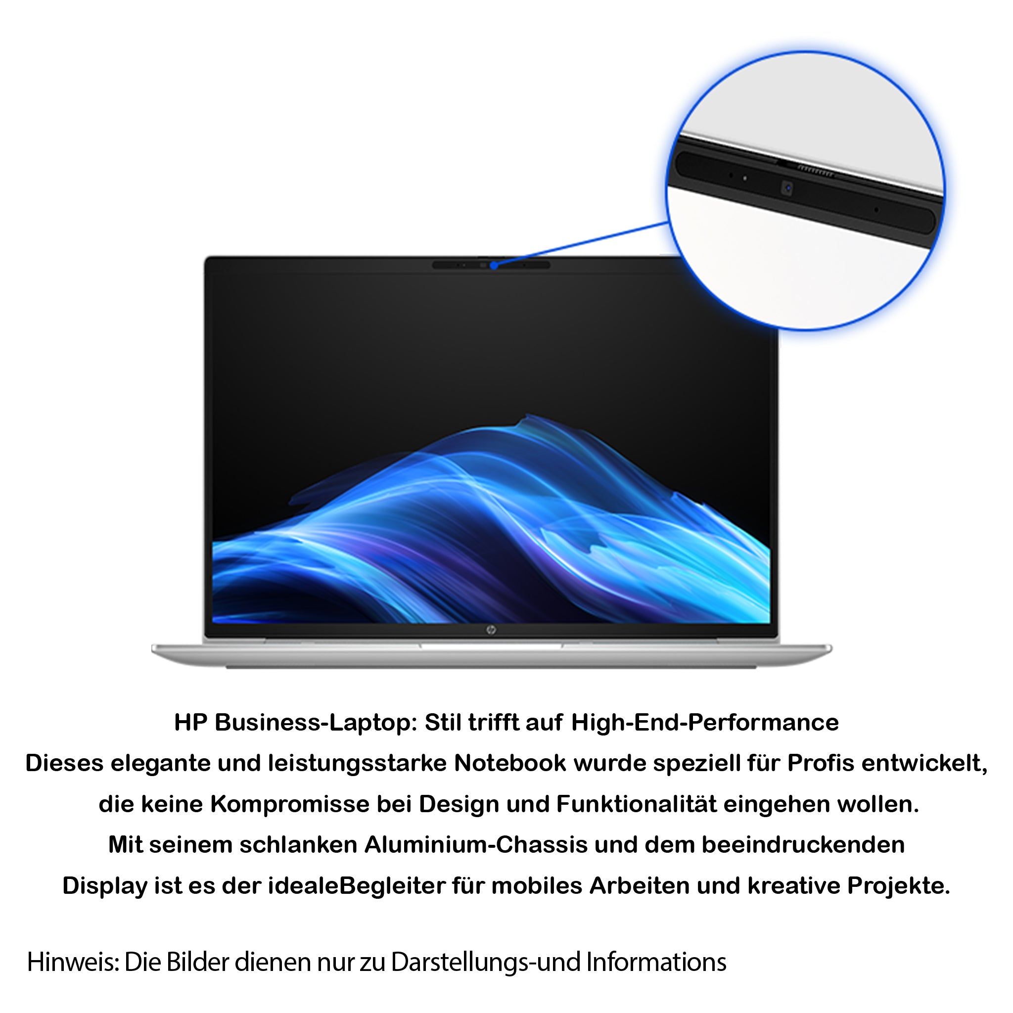 HP ProBook 4 G1a AI PC Business Laptop, Ryzen 5 230, 16" WUXGA Display, Radeon 760M,  Deutsches Tastatur-Layout, W11 Pro, Silber