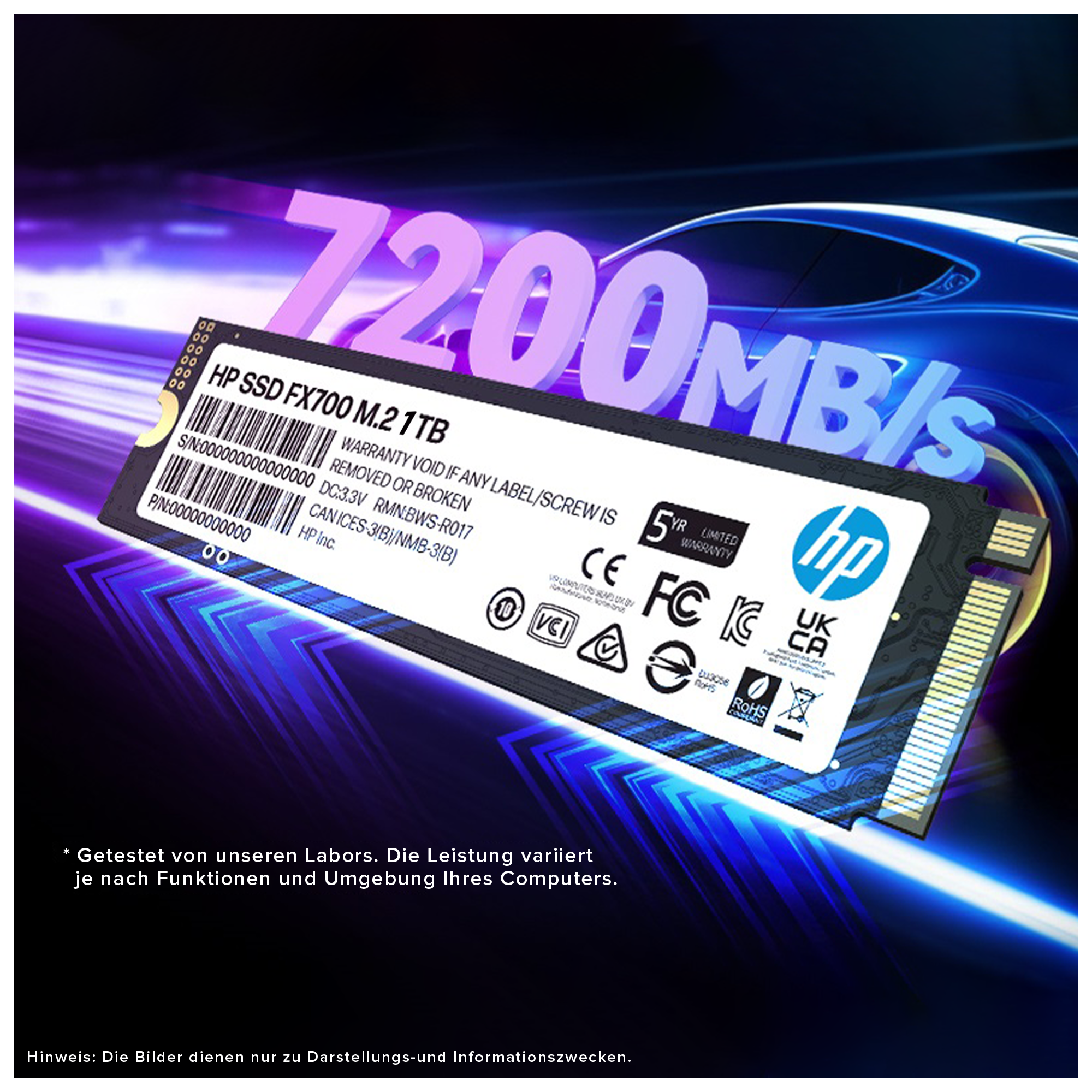 HP SSD FX700 M.2 NVME 2280 7200MB/s