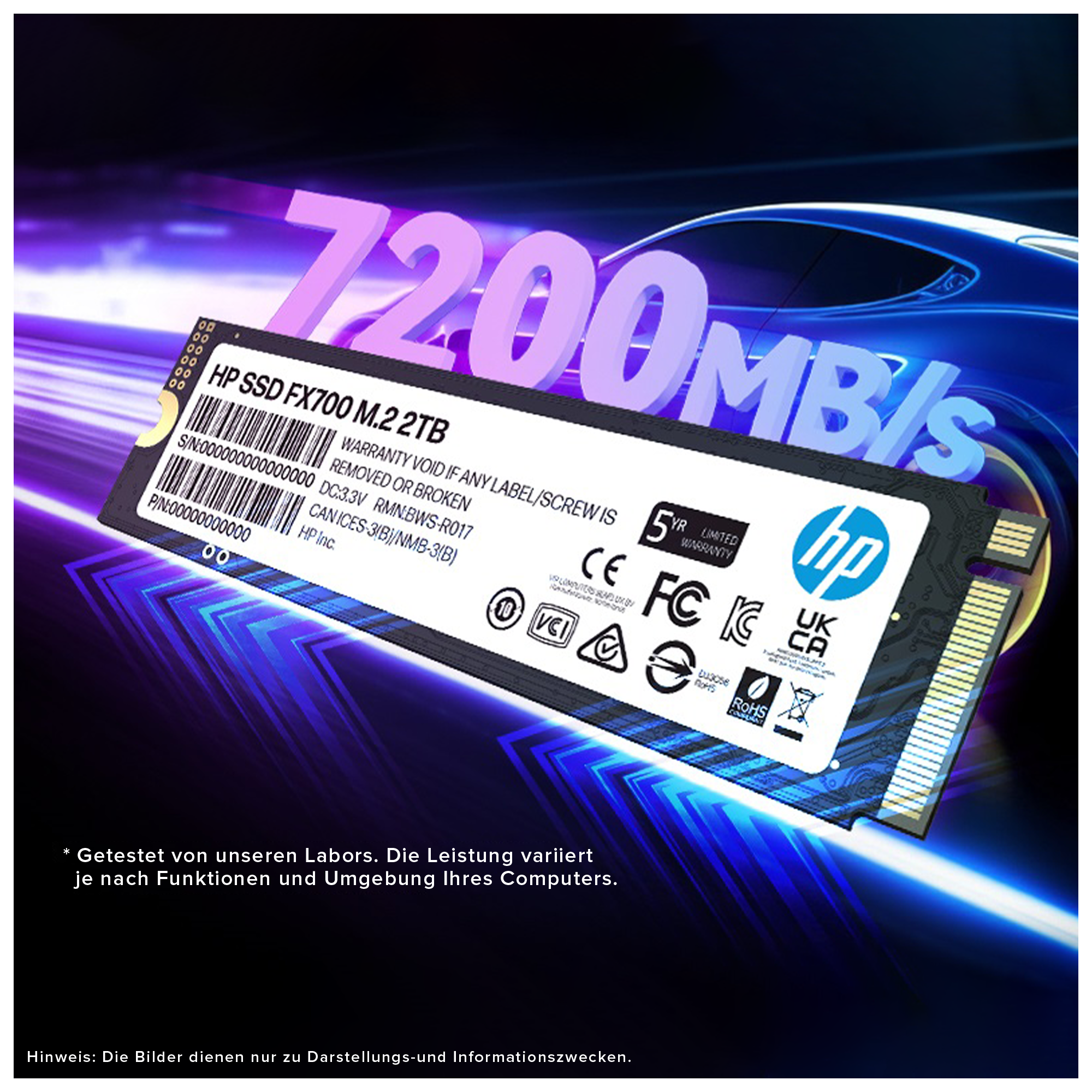 HP SSD FX700 M.2 NVME 2280 7200MB/s
