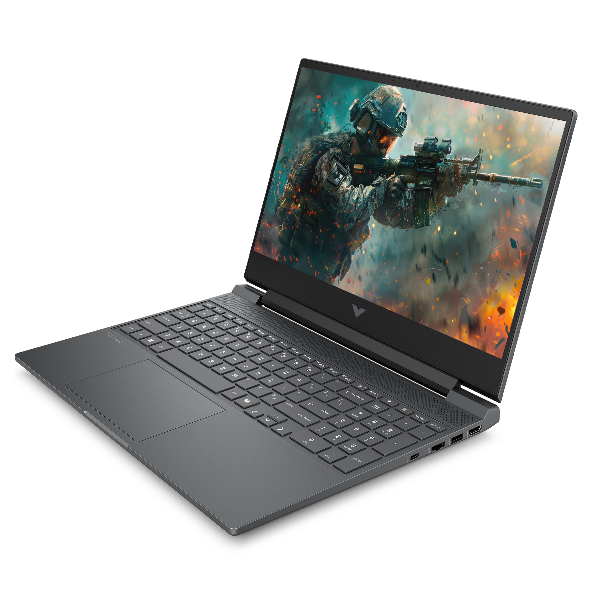 HP Victus 15 Gaming Laptop, Ryzen 7 7445H, 15.6" FHD (1920x1080), RTX 4050, Deutsches Tastatur-Layout, Windows 11 Pro