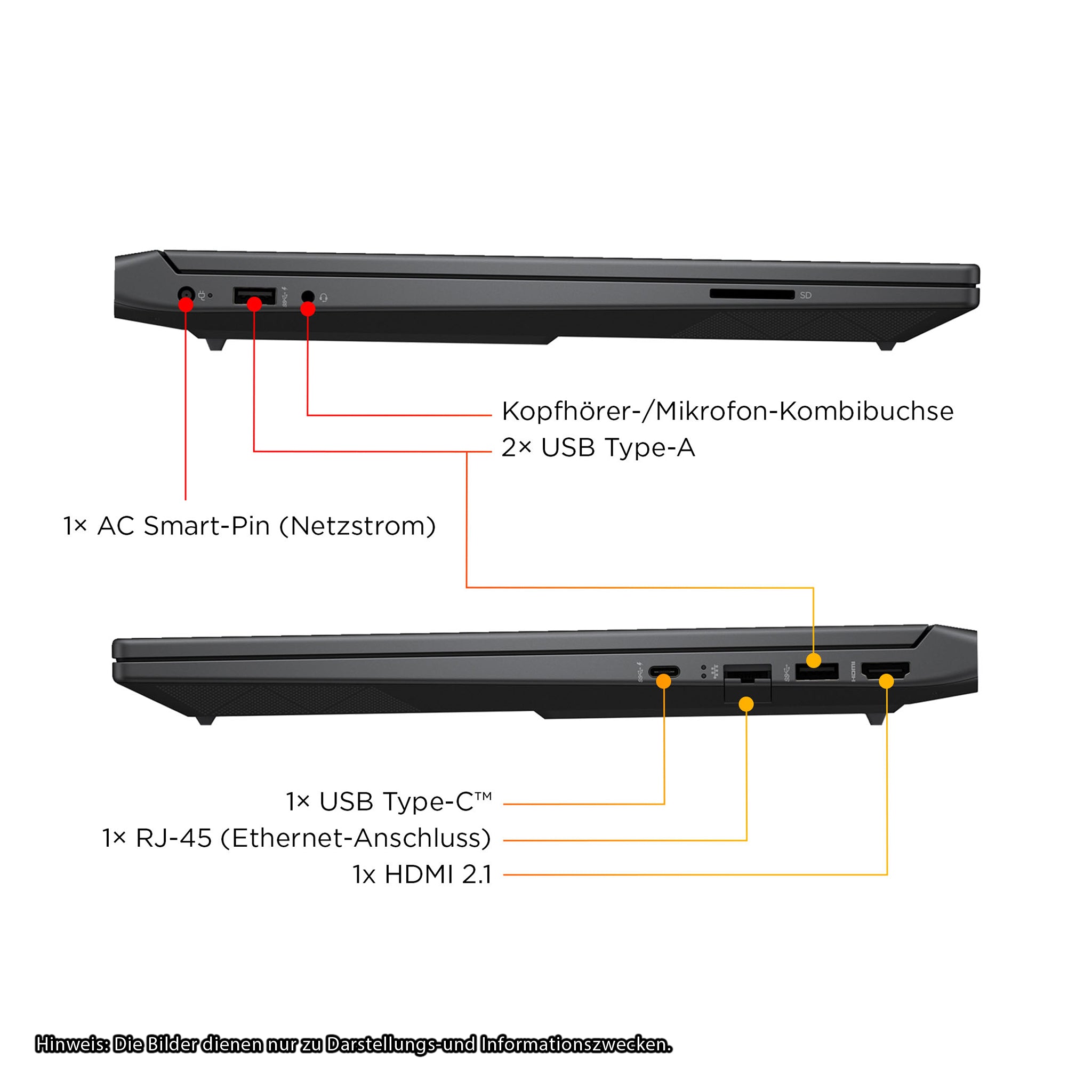 HP Victus 15 Gaming Laptop, Core i5-13420H, 15,6" FHD (1920x1080) IPS 144Hz RTX 5050, Deutsches Tastatur-Layout, W11 Pro
