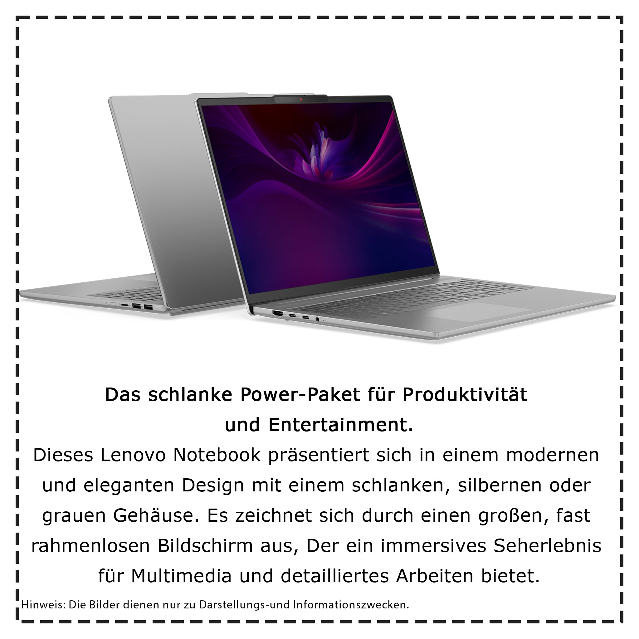 Lenovo IdeaPad Slim 5 Laptop, Core i5-13420H, 16" FHD+ (1920x1200), Deutsches Tastatur-Layout, W11 Home, (Gebraucht - Wie Neu)