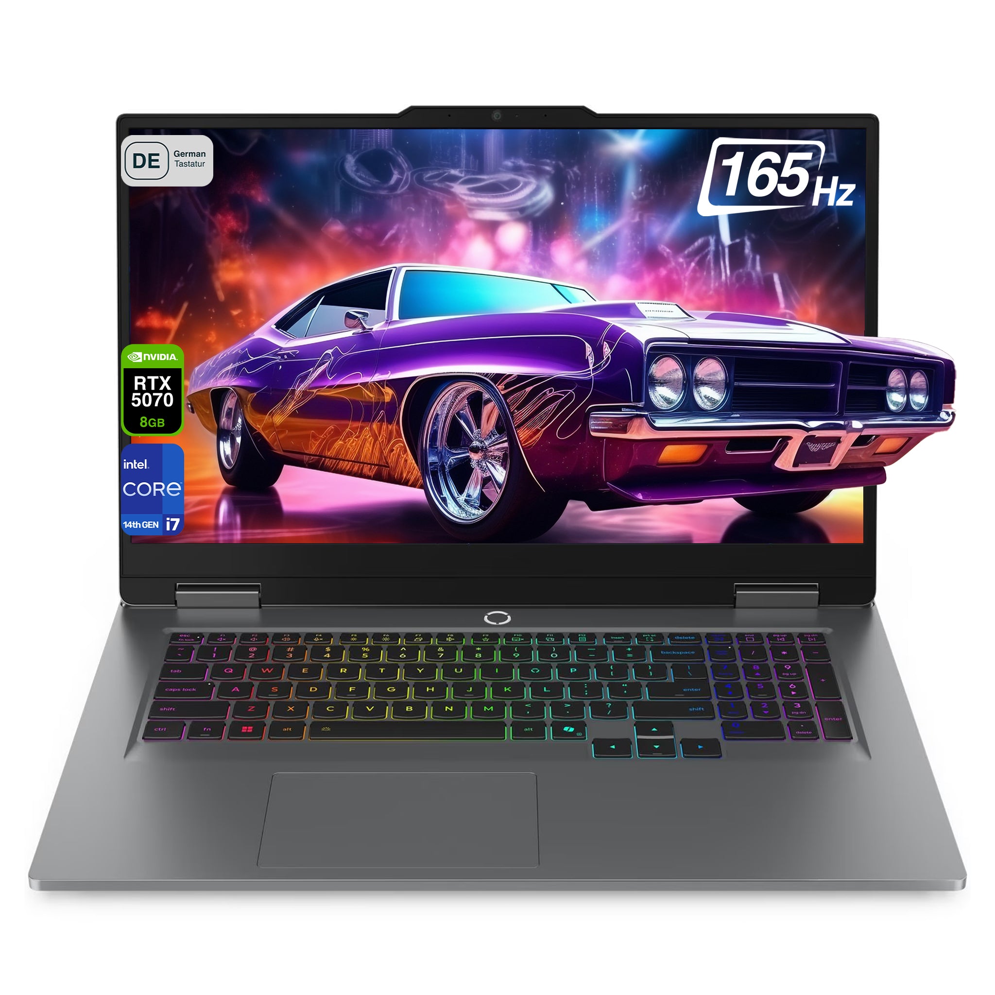 Lenovo LOQ Gaming AI Laptop, i7-14700HX, 17.3" FullHD, RTX5070, QWERTZ Tastatur
