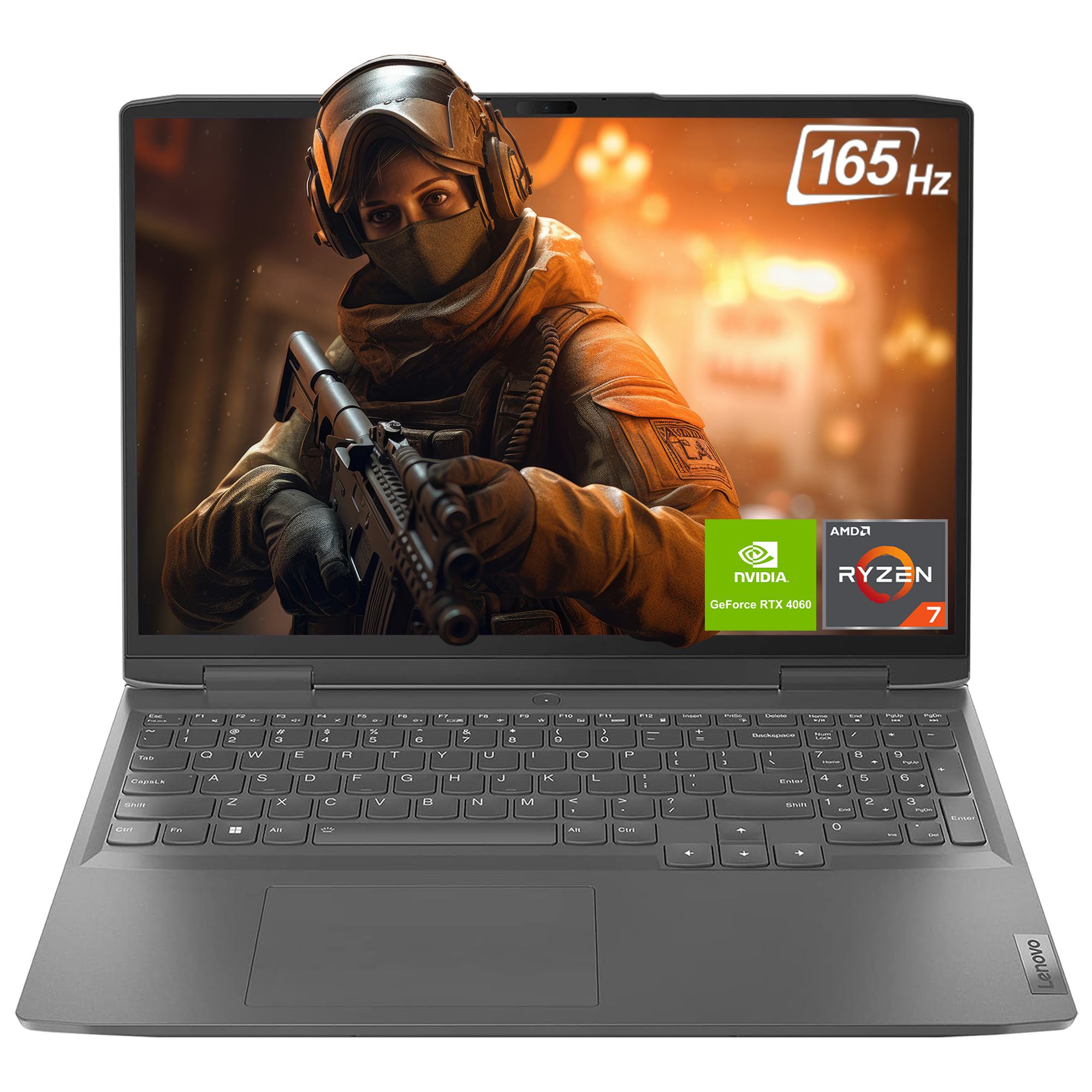 Lenovo LOQ Laptop, 16" FHD, Ryzen 7 7840HS, RTX4060, QWERTZ, W11Home
