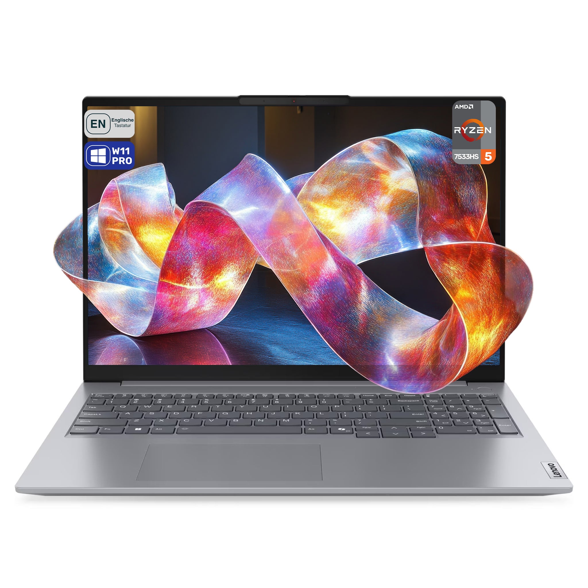 Lenovo ThinkBook 16 G7 ARP Business Laptop, Ryzen 5-7533HS, 16" WUXGA, QWERTY Tastatur, W11 Pro