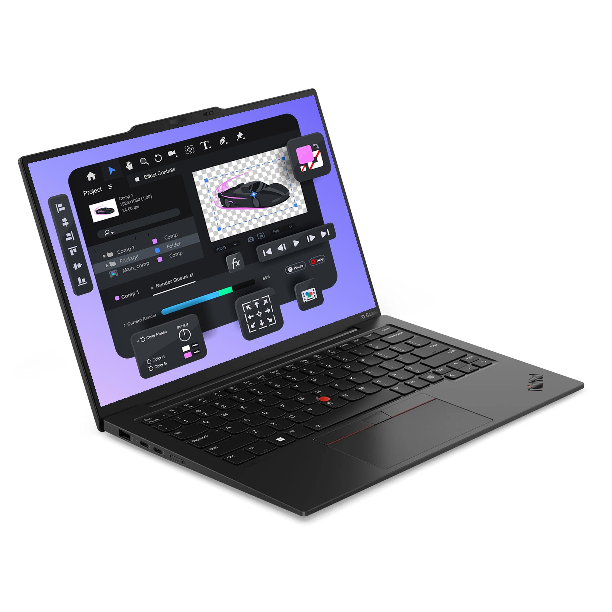 Lenovo ThinkPad X1 Carbon Gen 12 Laptop, Core Ultra 7-155H, 14" WUXGA (1920x1200) ARC Graphics, Deutsches Tastatur-Layout ,W11 Home