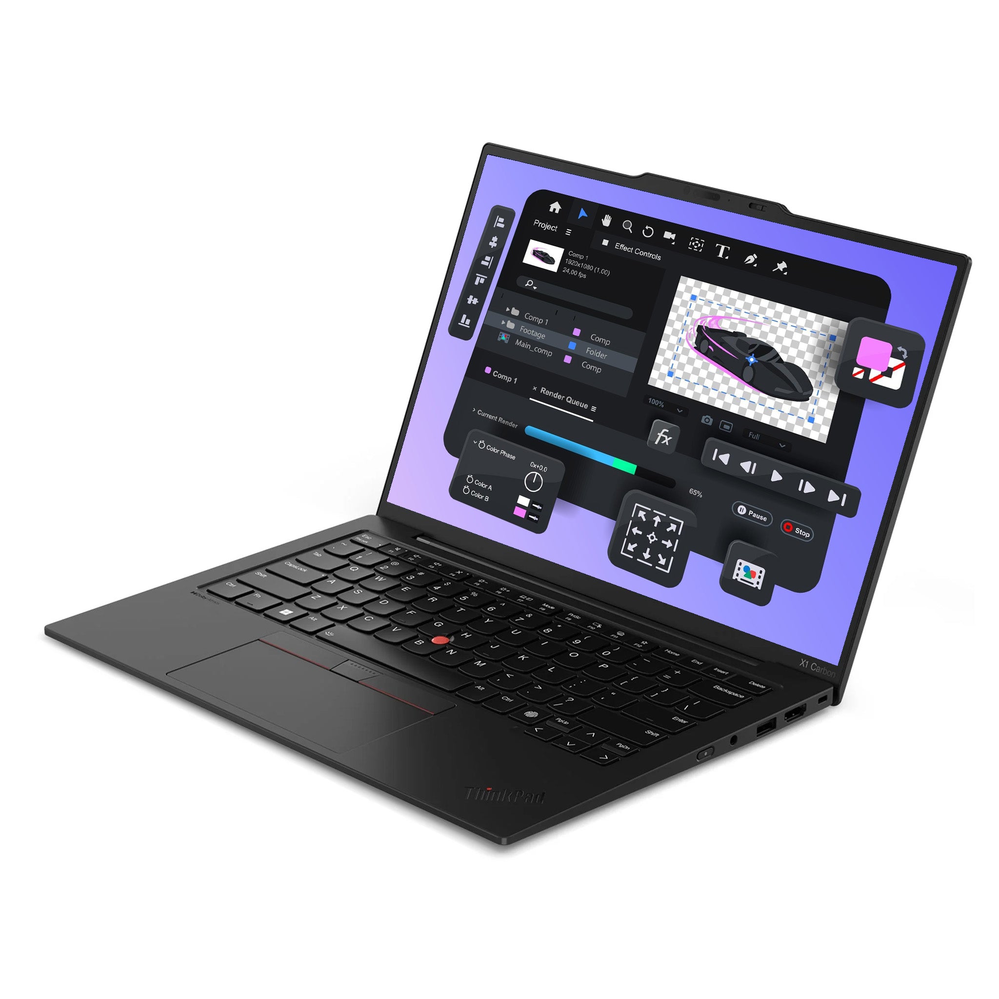 Lenovo ThinkPad X1 Carbon Gen 12 Laptop, Core Ultra 7-155H, 14" WUXGA (1920x1200) ARC Graphics, Deutsches Tastatur-Layout ,W11 Home